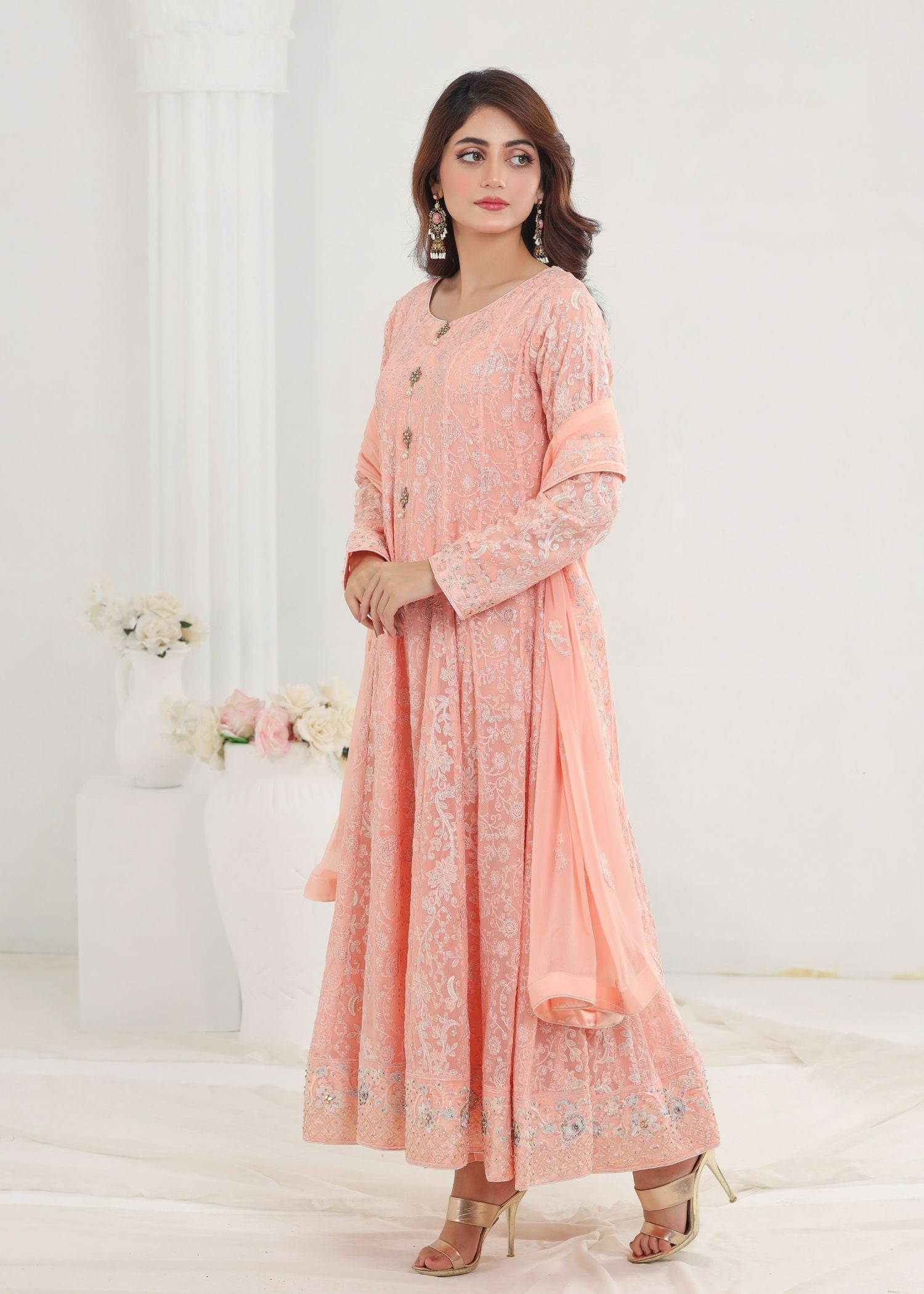 Ayesha Closet Dilaara Peachy Pink Women 3pcs