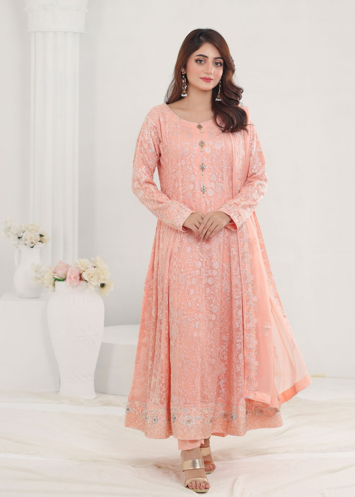 Ayesha Closet Dilaara Peachy Pink Women 3pcs