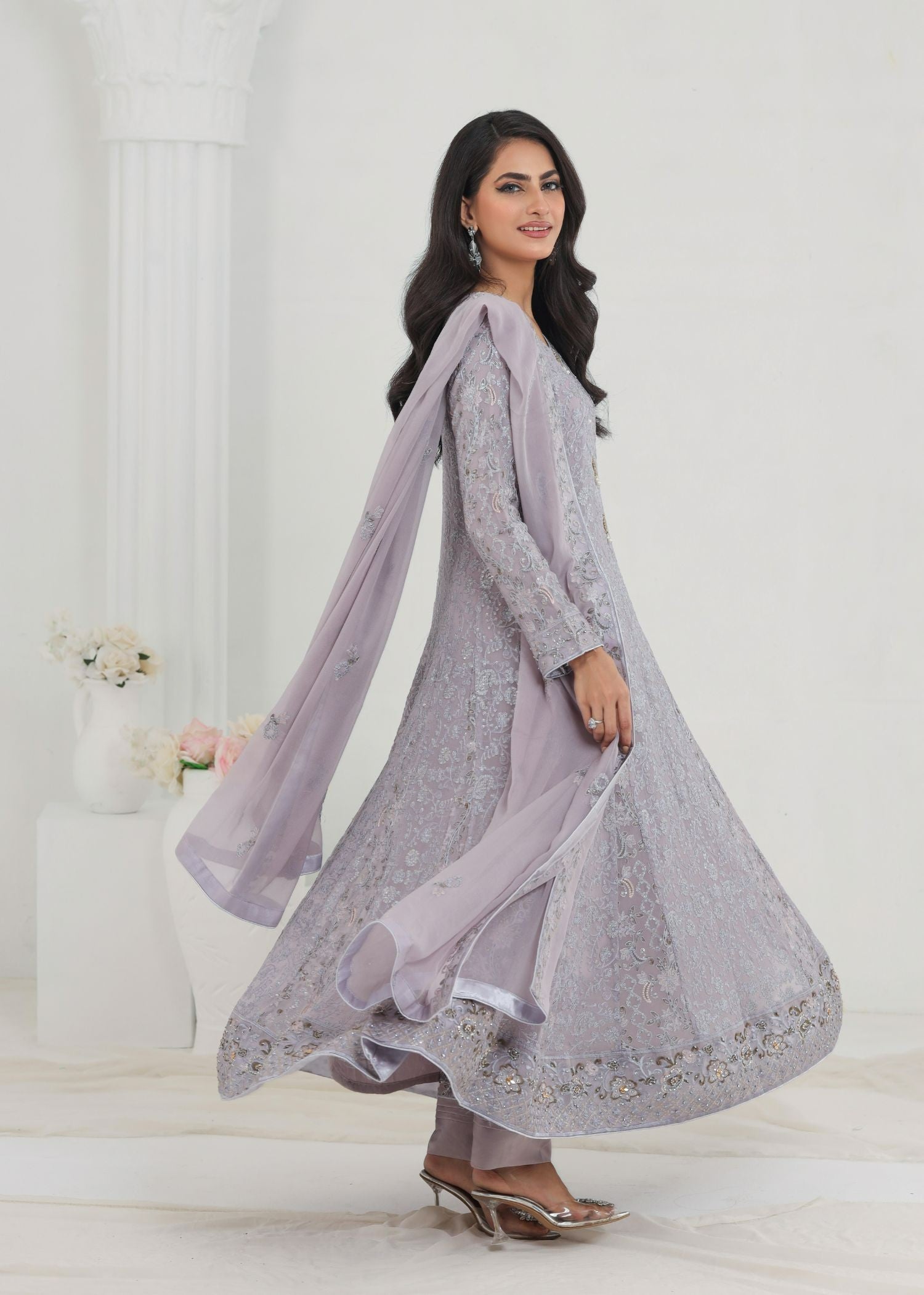 Ayesha Closet Dilaara Grey Women 3pcs