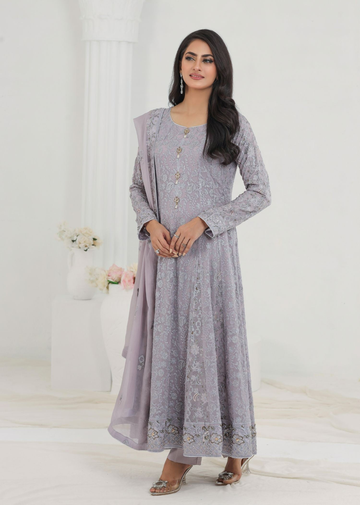 Ayesha Closet Dilaara Grey Women 3pcs