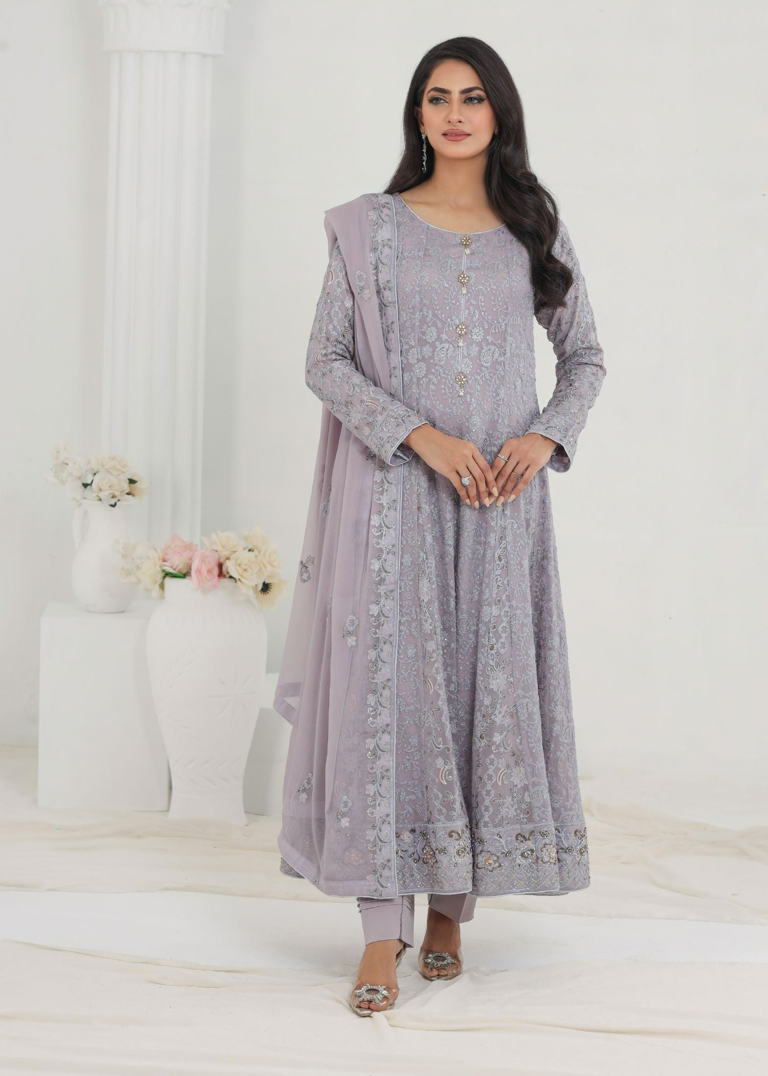 Ayesha Closet Dilaara Grey Women 3pcs