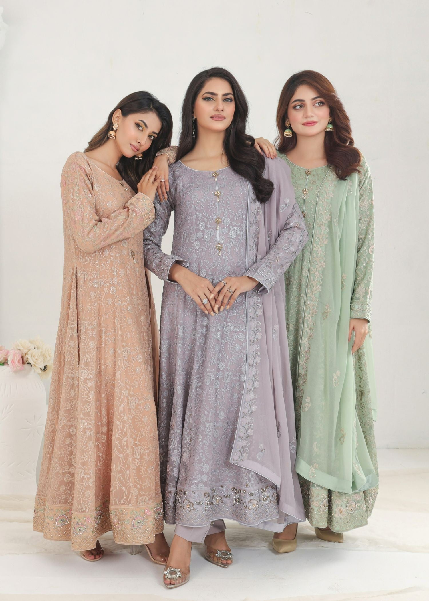 Ayesha Closet Dilaara Grey Women 3pcs