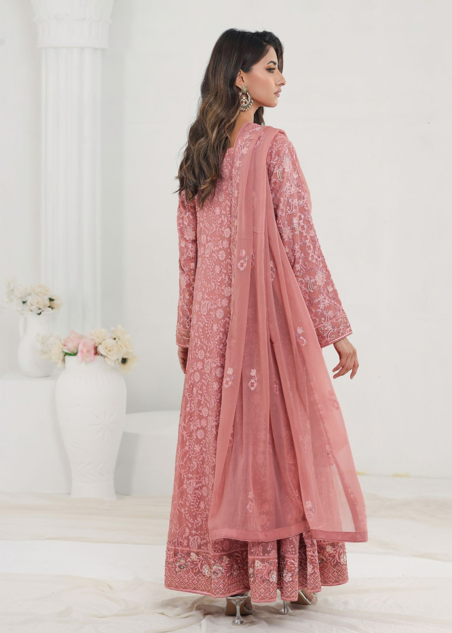Ayesha Closet Dilaara Muted Pink Women 3pcs