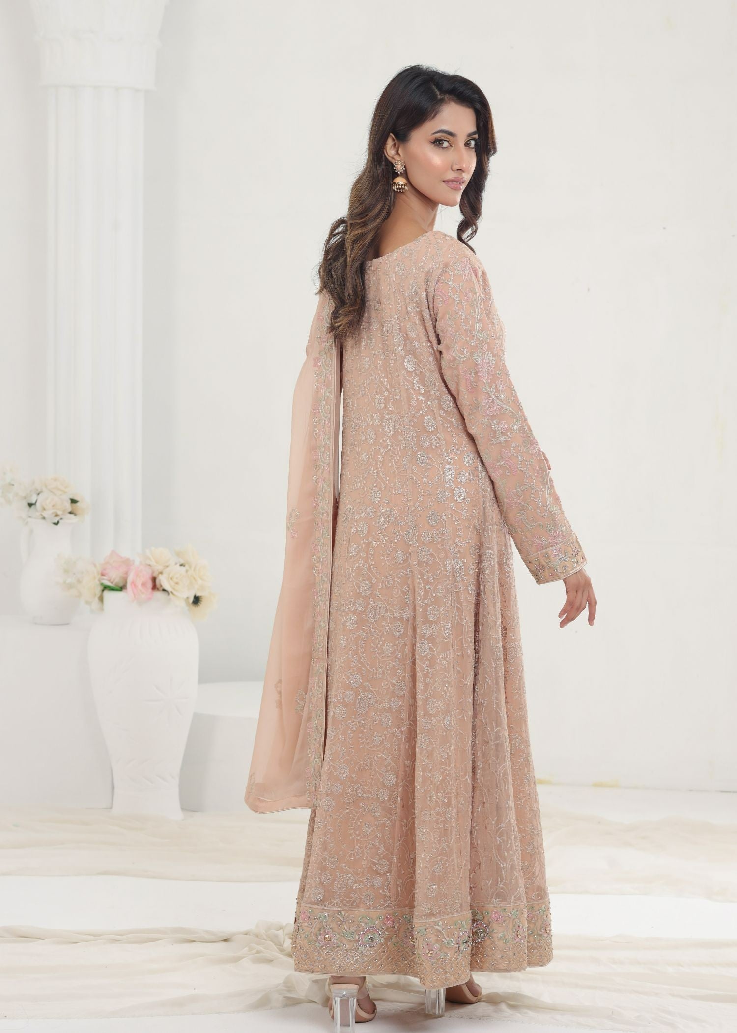 Ayesha Closet Dilaaara Light Peach Women 3pcs