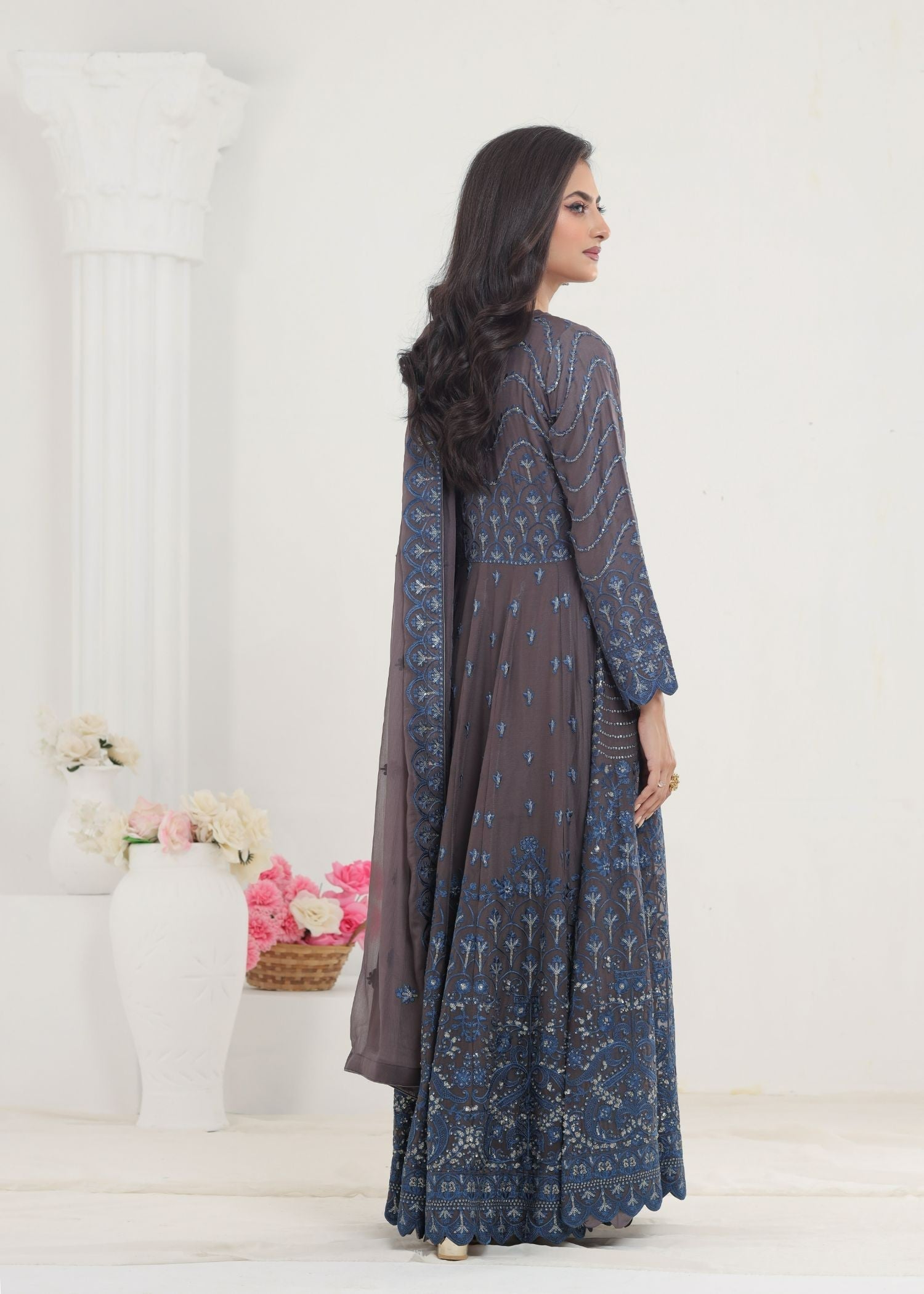 Ayesha Closet Jahanara Charcoal Women 3pcs