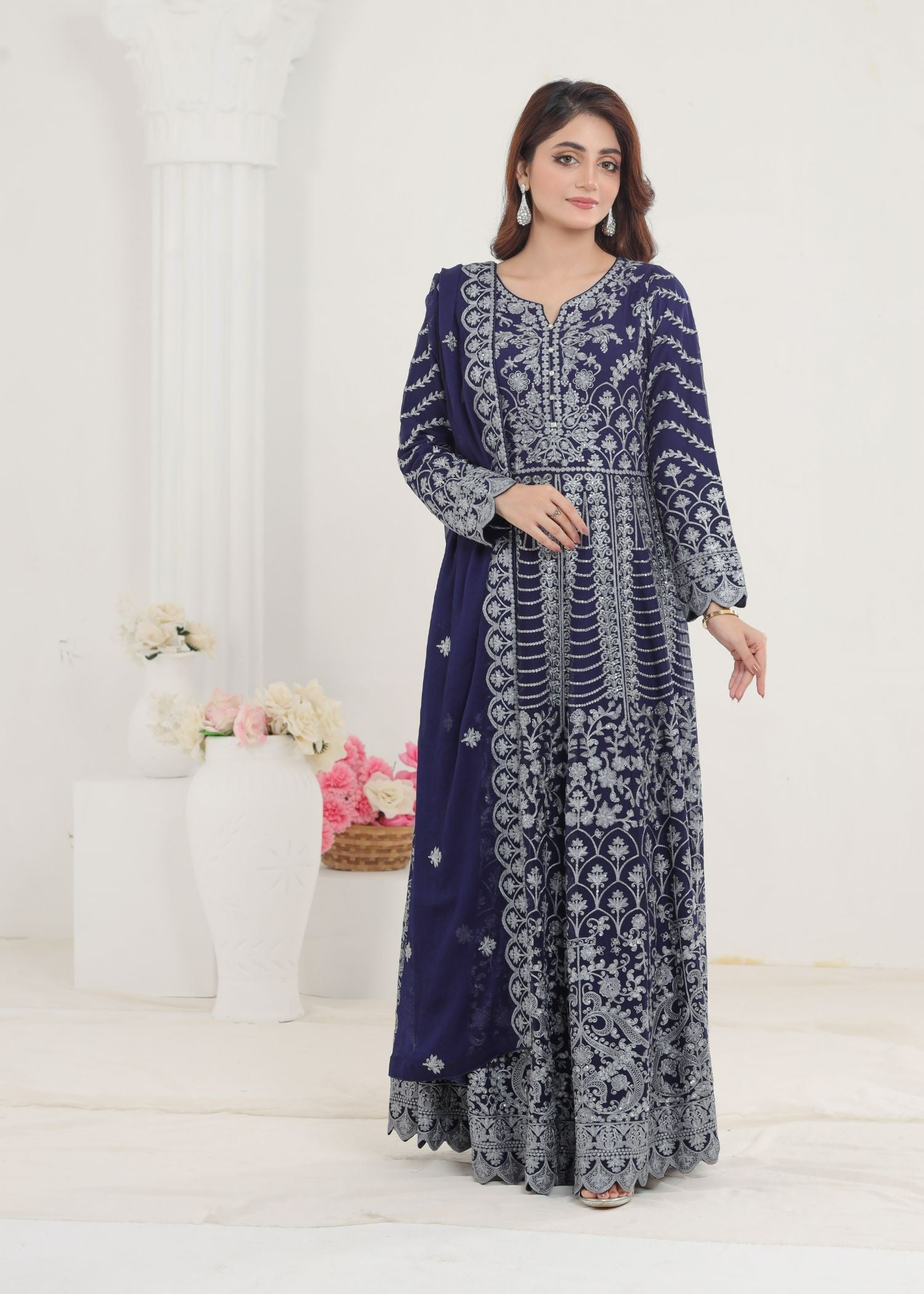 Ayesha Closet Jahanara Blue Women 3pcs