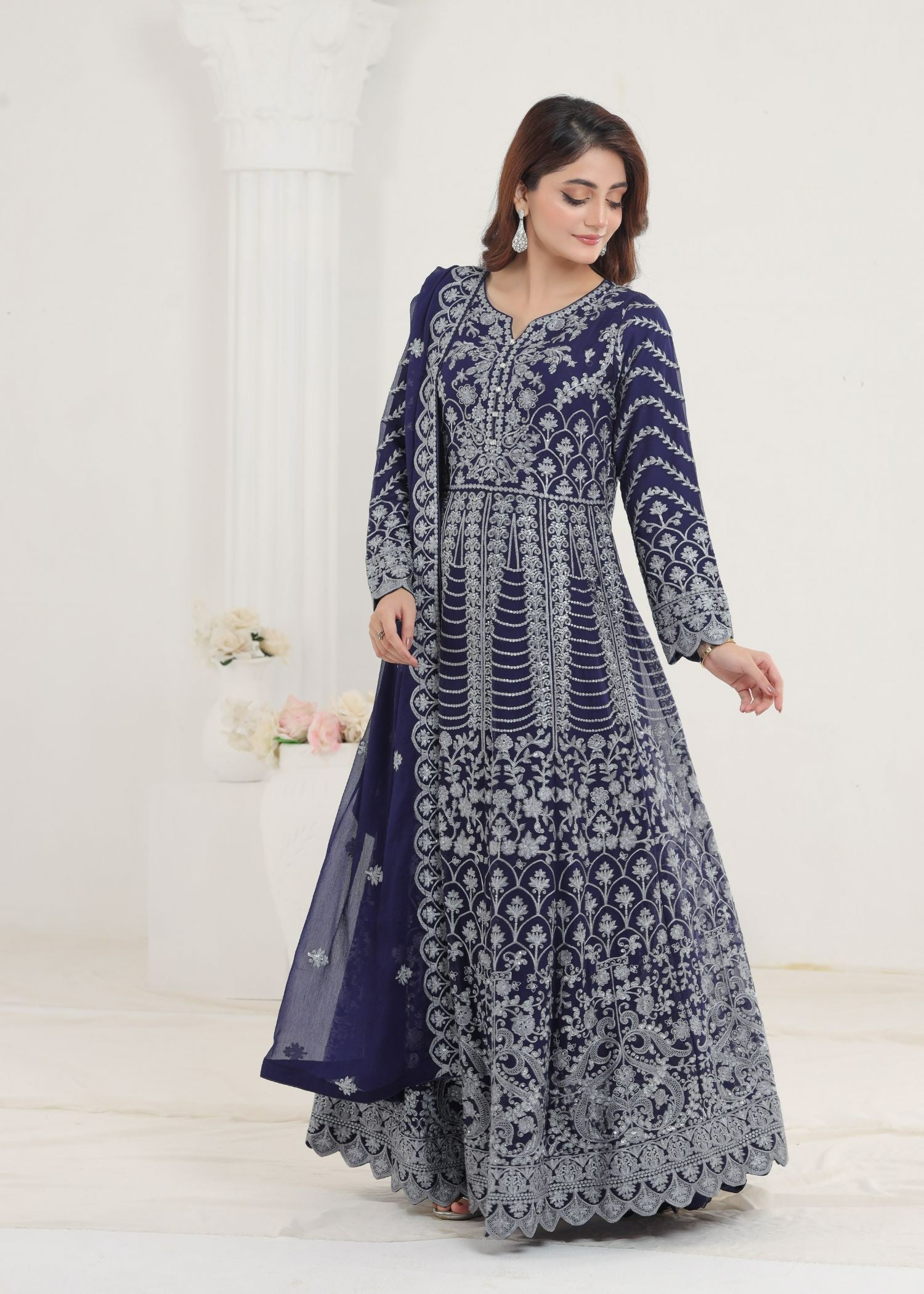 Ayesha Closet Jahanara Blue Women 3pcs