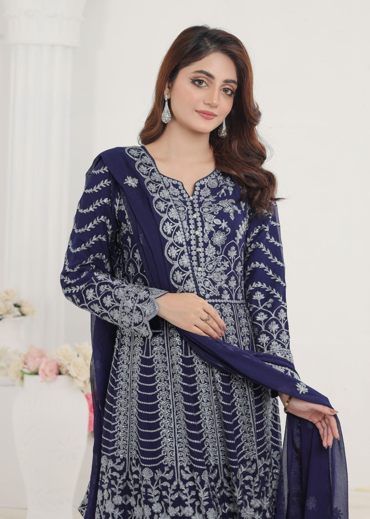 Ayesha Closet Jahanara Blue Women 3pcs