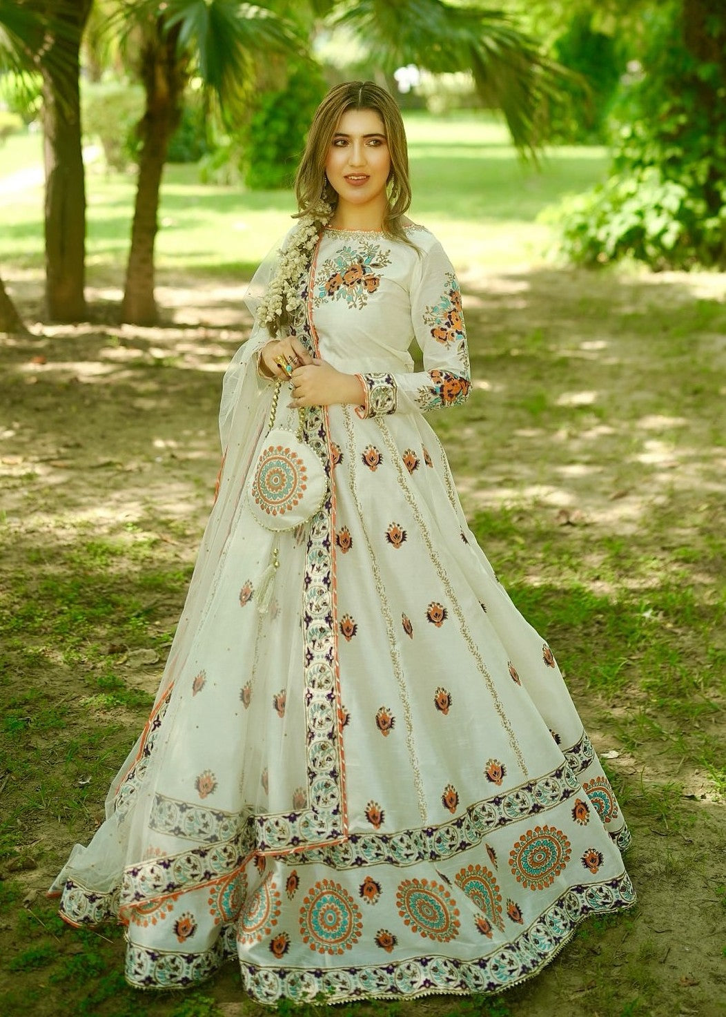 Peraan by SH Diya Off White Women 3pcs