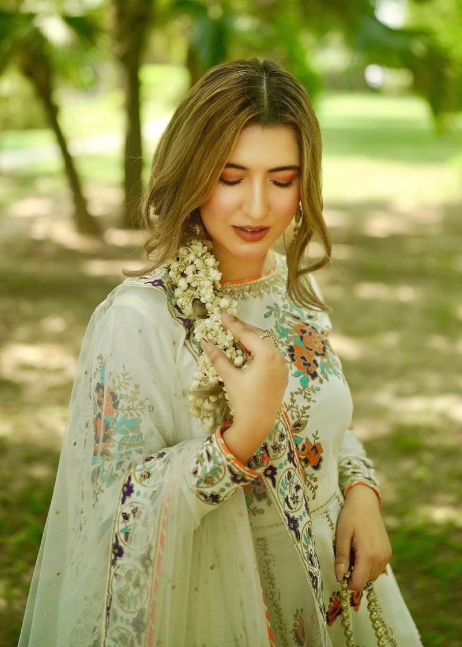 Peraan by SH Diya Off White Women 3pcs