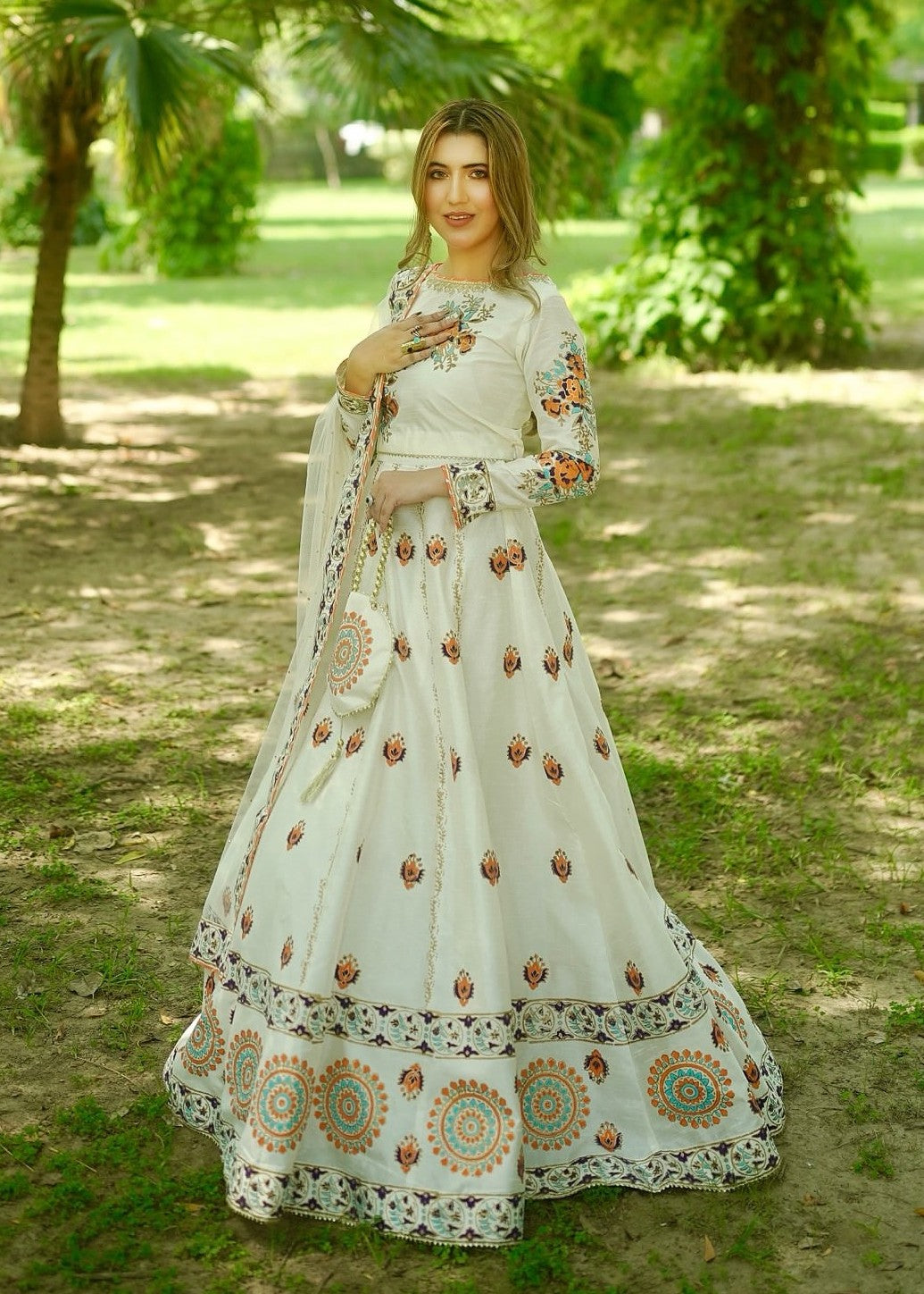 Peraan by SH Diya Off White Women 3pcs