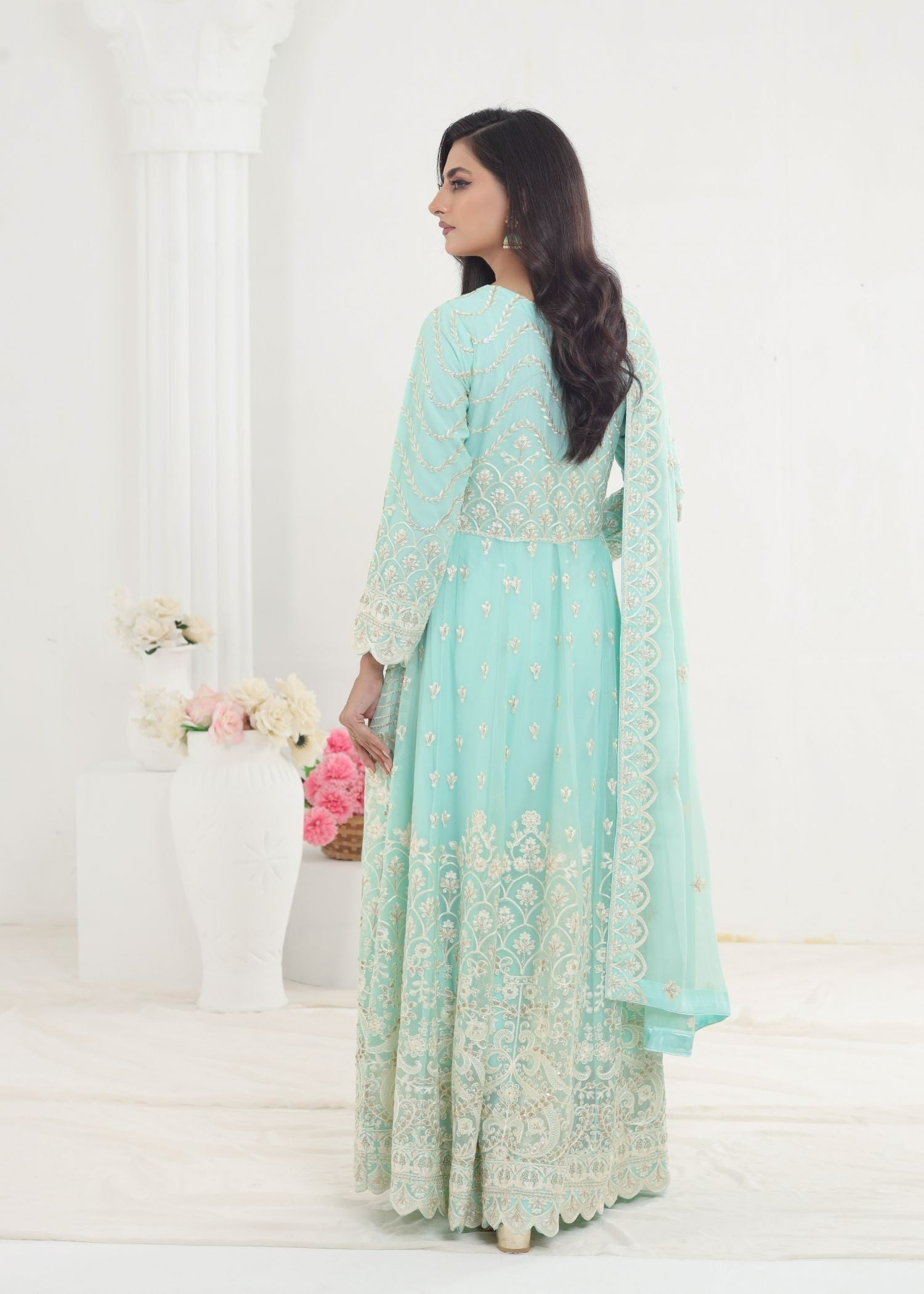 Ayesha Closet Jahanara Pastel Blue Women 3pcs