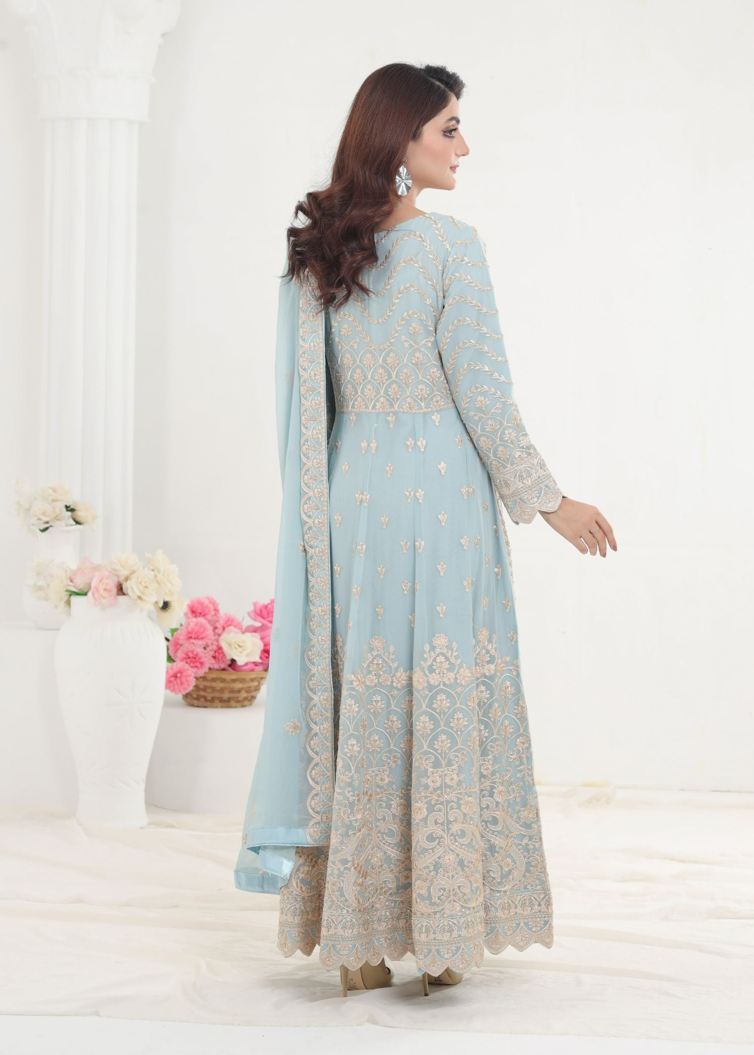 Ayesha Closet Jahanara Sky Blue Women 3pcs
