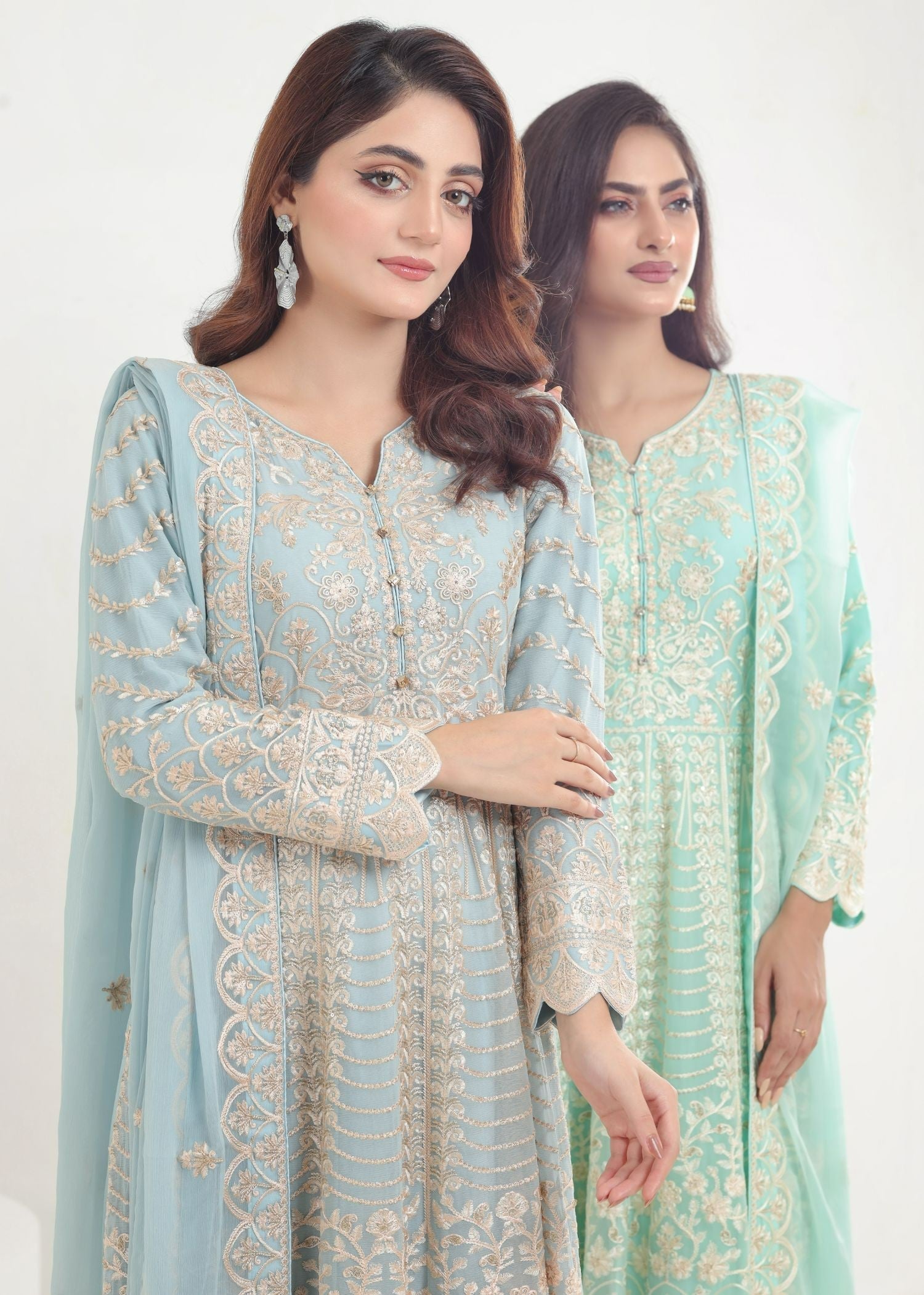 Ayesha Closet Jahanara Sky Blue Women 3pcs