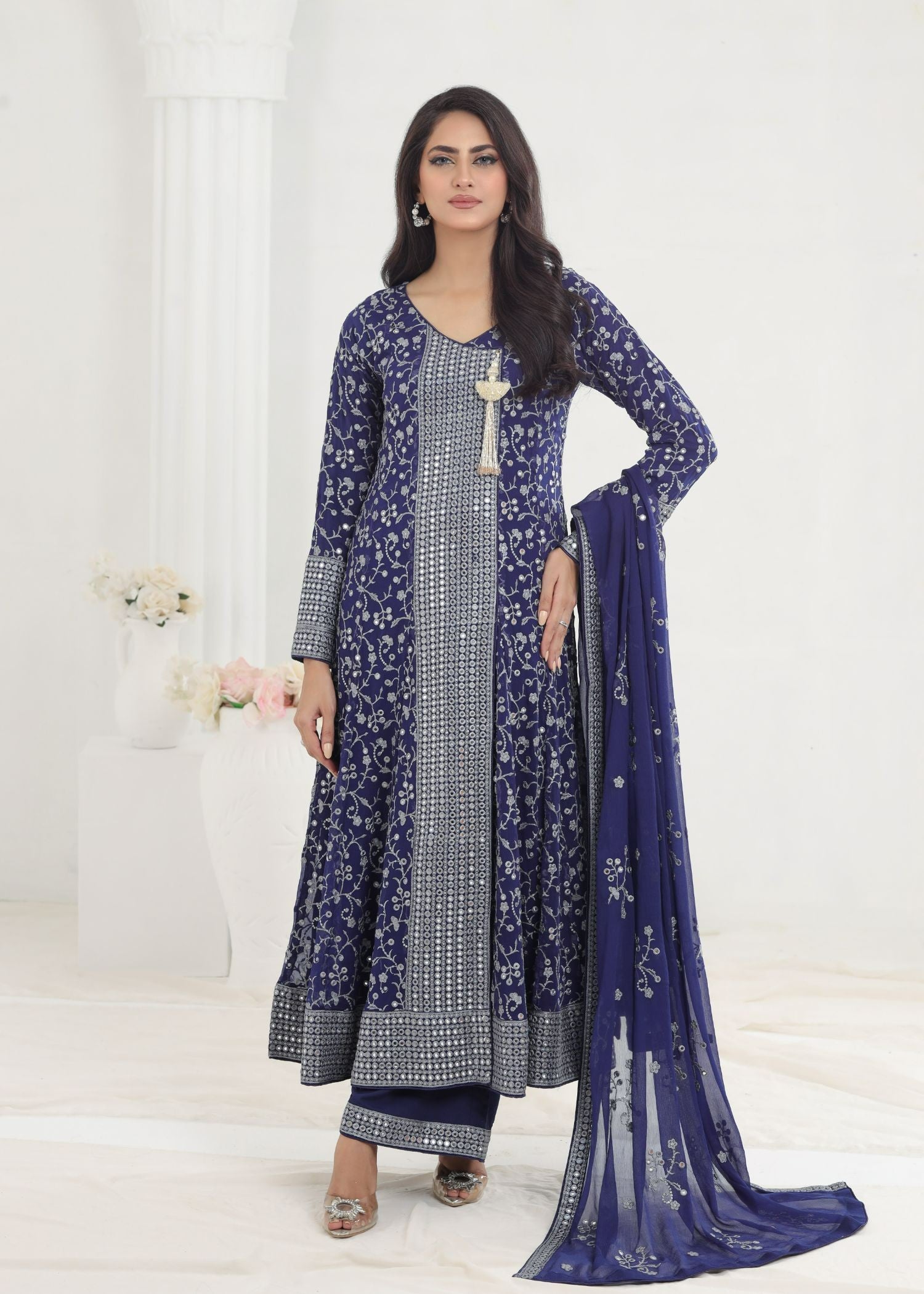 Ayesha Closet Lalazaar Blue Darkness Women 3pcs