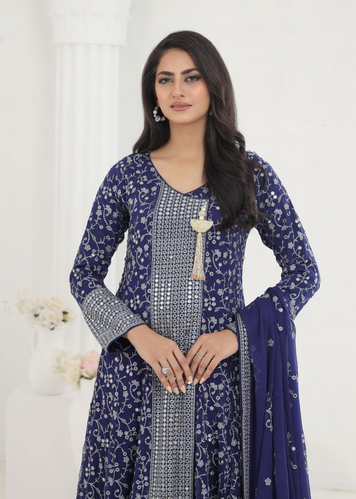 Ayesha Closet Lalazaar Blue Darkness Women 3pcs