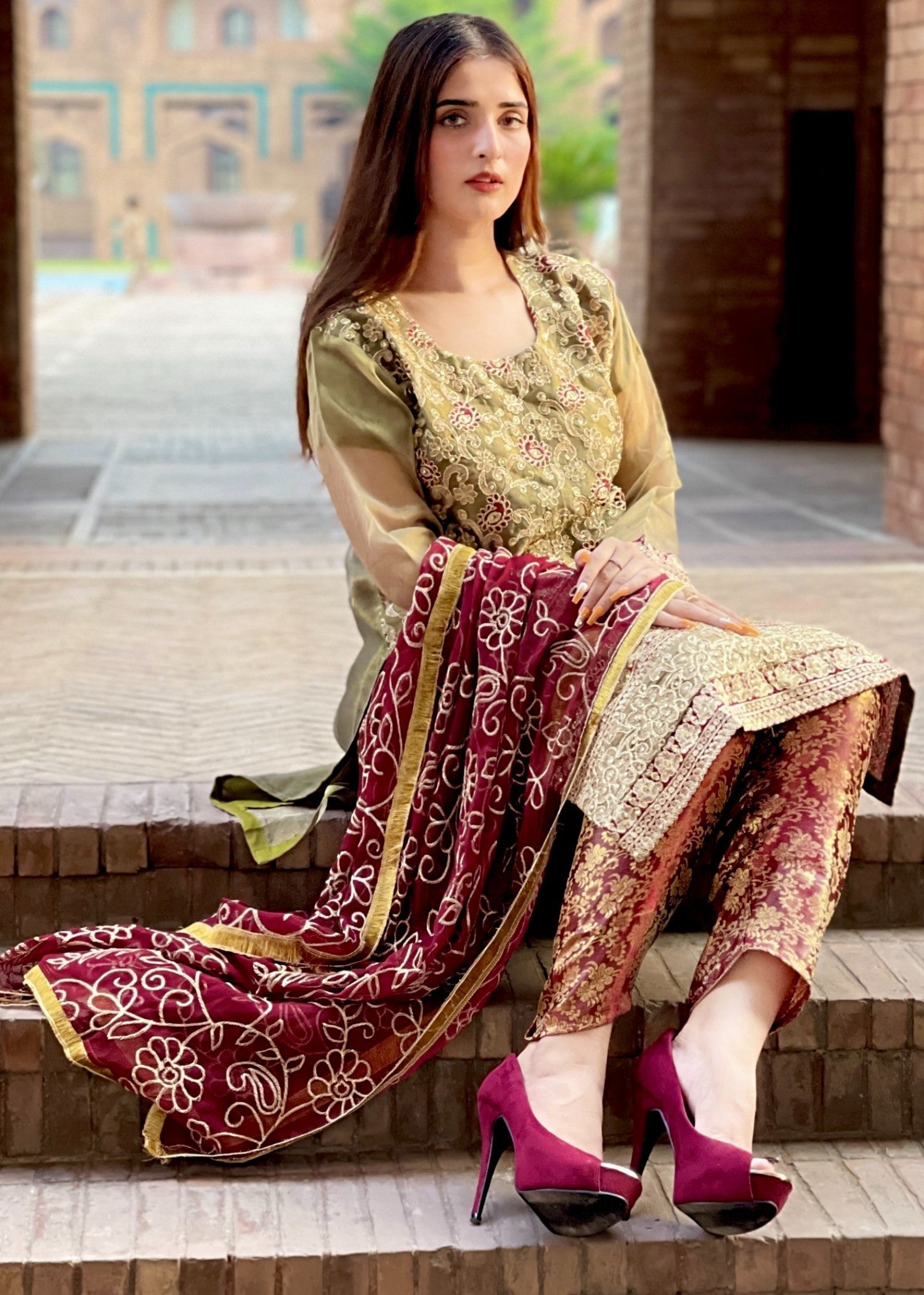 Four Season Boutique INDIAN MESORI Women 3pcs