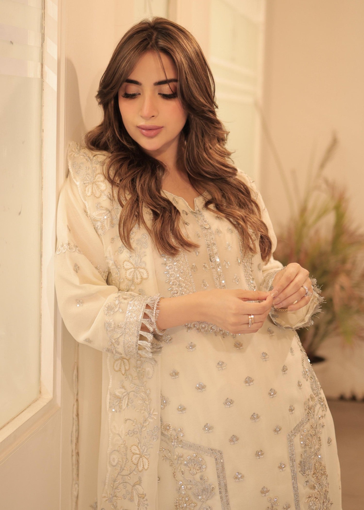 Four Season Boutique Dur e fishan CreamWhite Women 3pcs