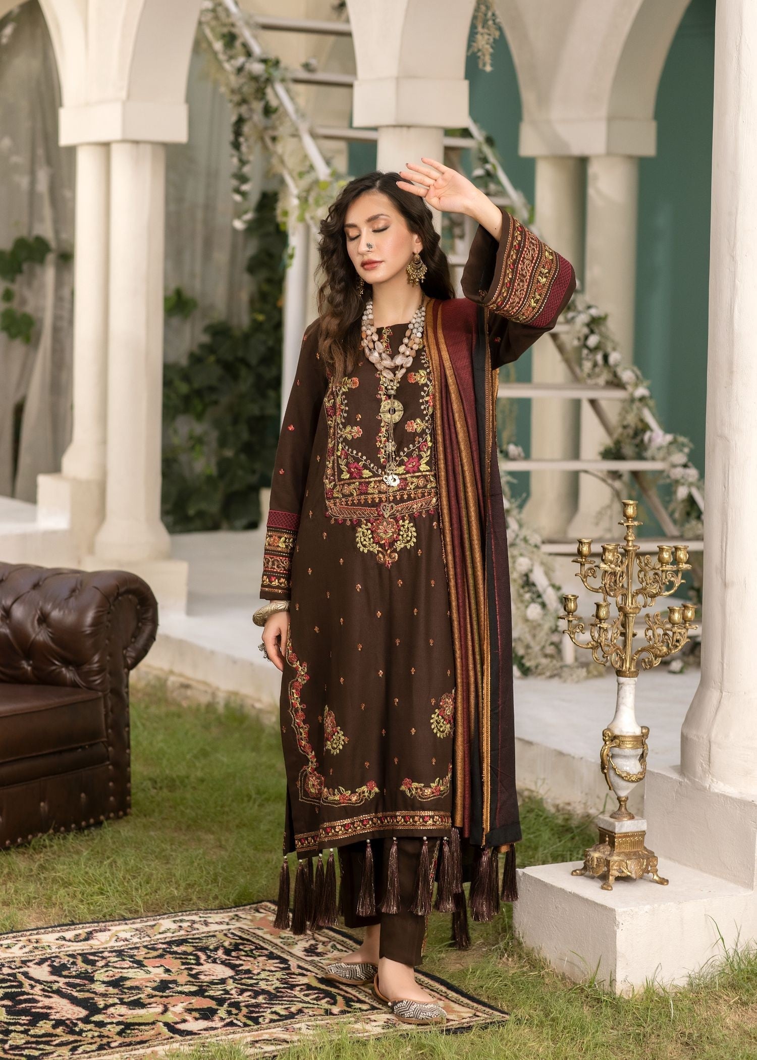 Meem Designs BROWN (LINEN) Women 3pcs