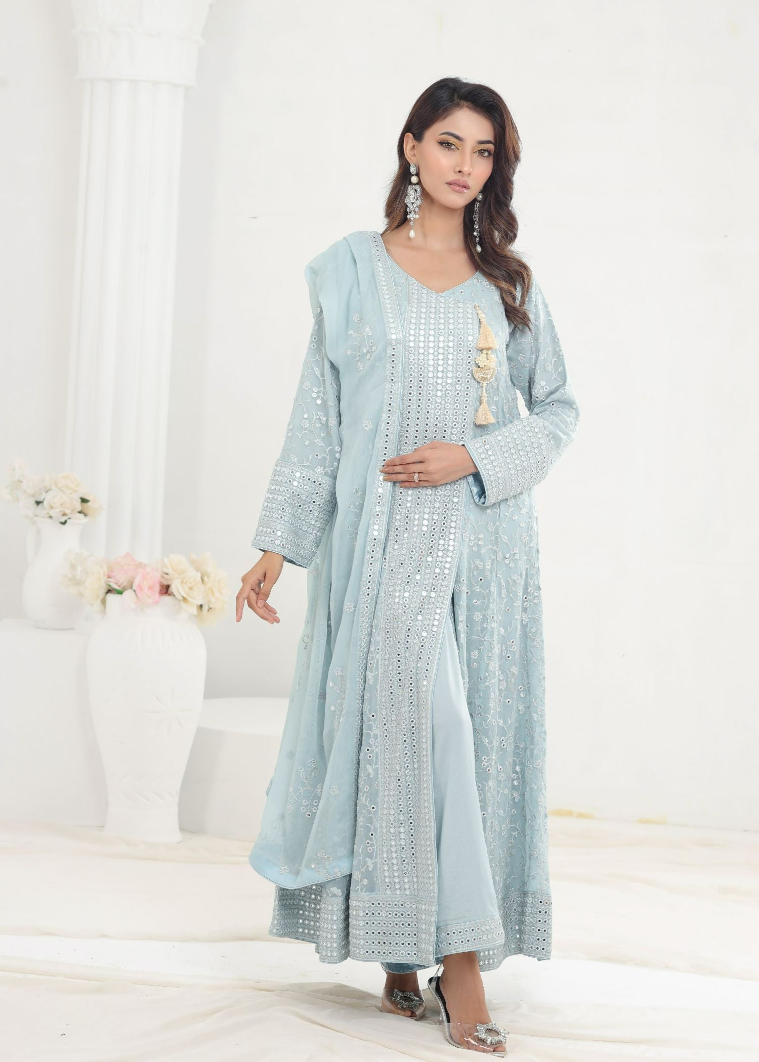 Ayesha Closet Lalazaar Blue Softness Women 3pcs