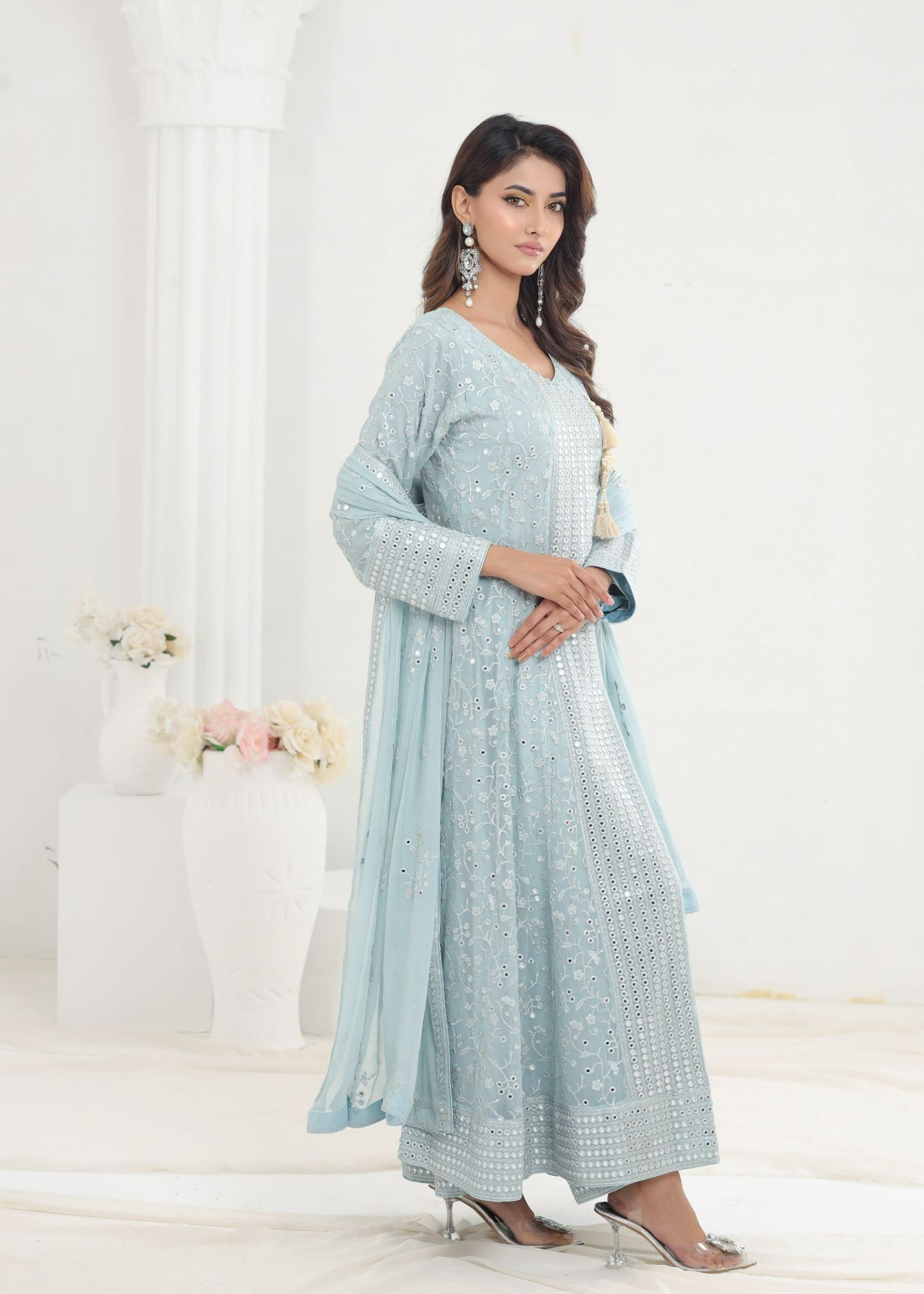 Ayesha Closet Lalazaar Blue Softness Women 3pcs