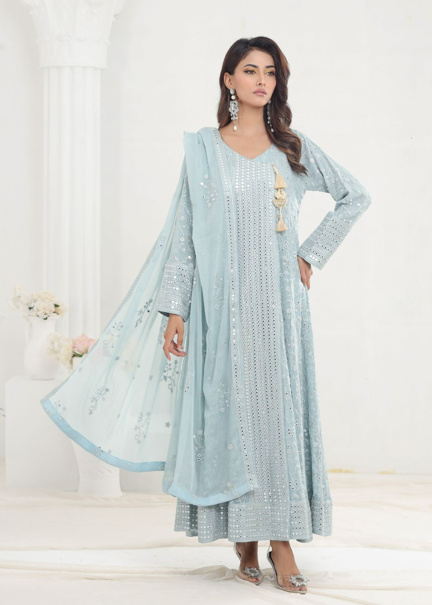 Ayesha Closet Lalazaar Blue Softness Women 3pcs