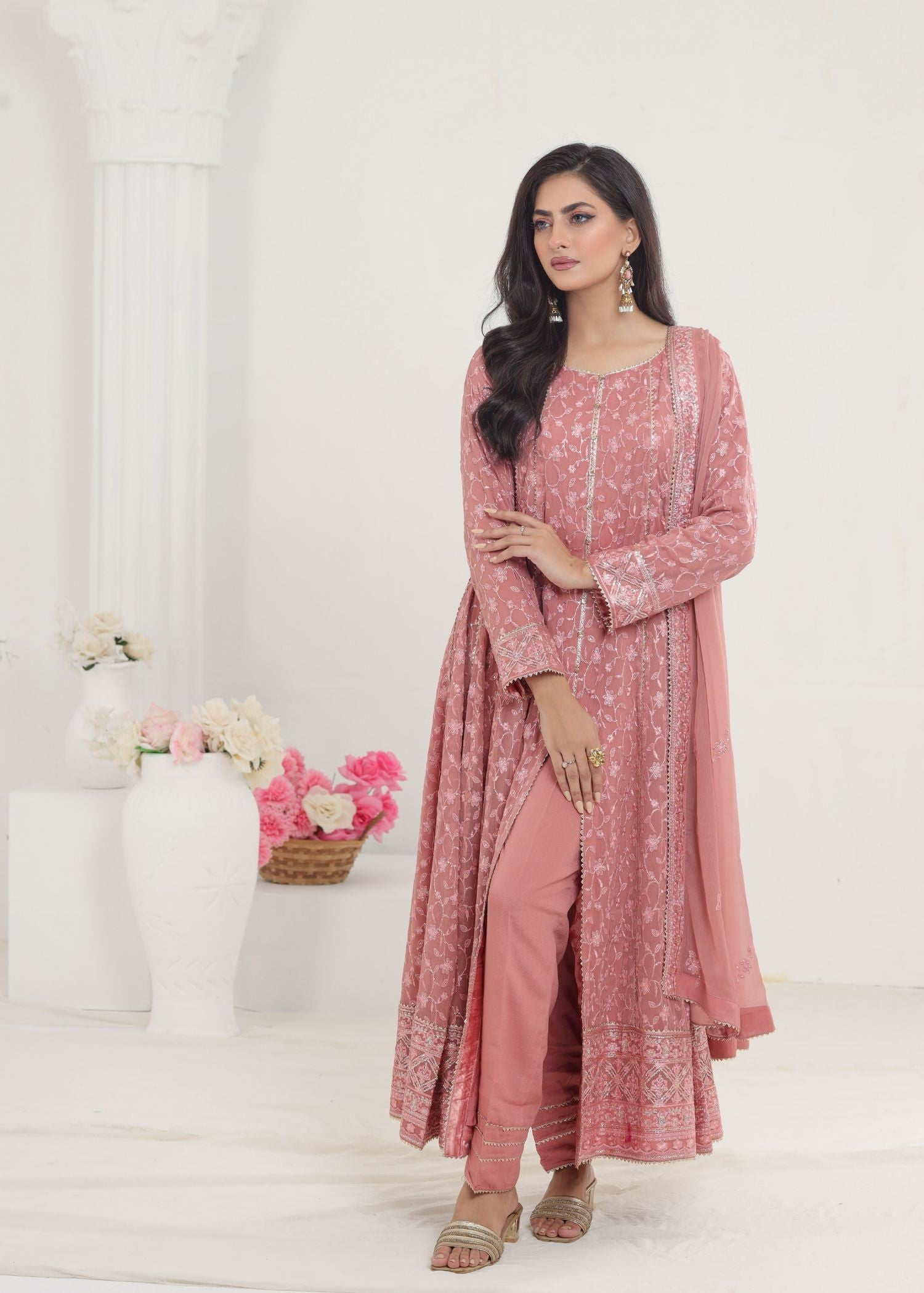 Ayesha Closet Mehnaaz Soft Pink Women 3pcs