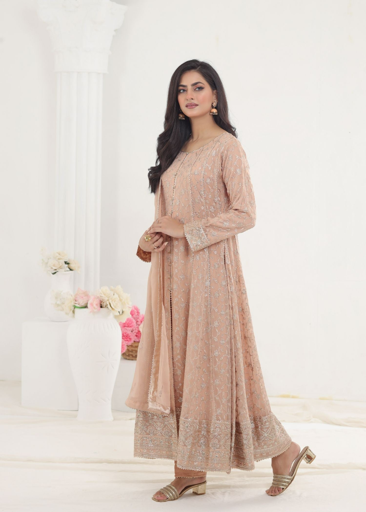 Ayesha Closet Mehnaaz Pastel Pink Women 3pcs