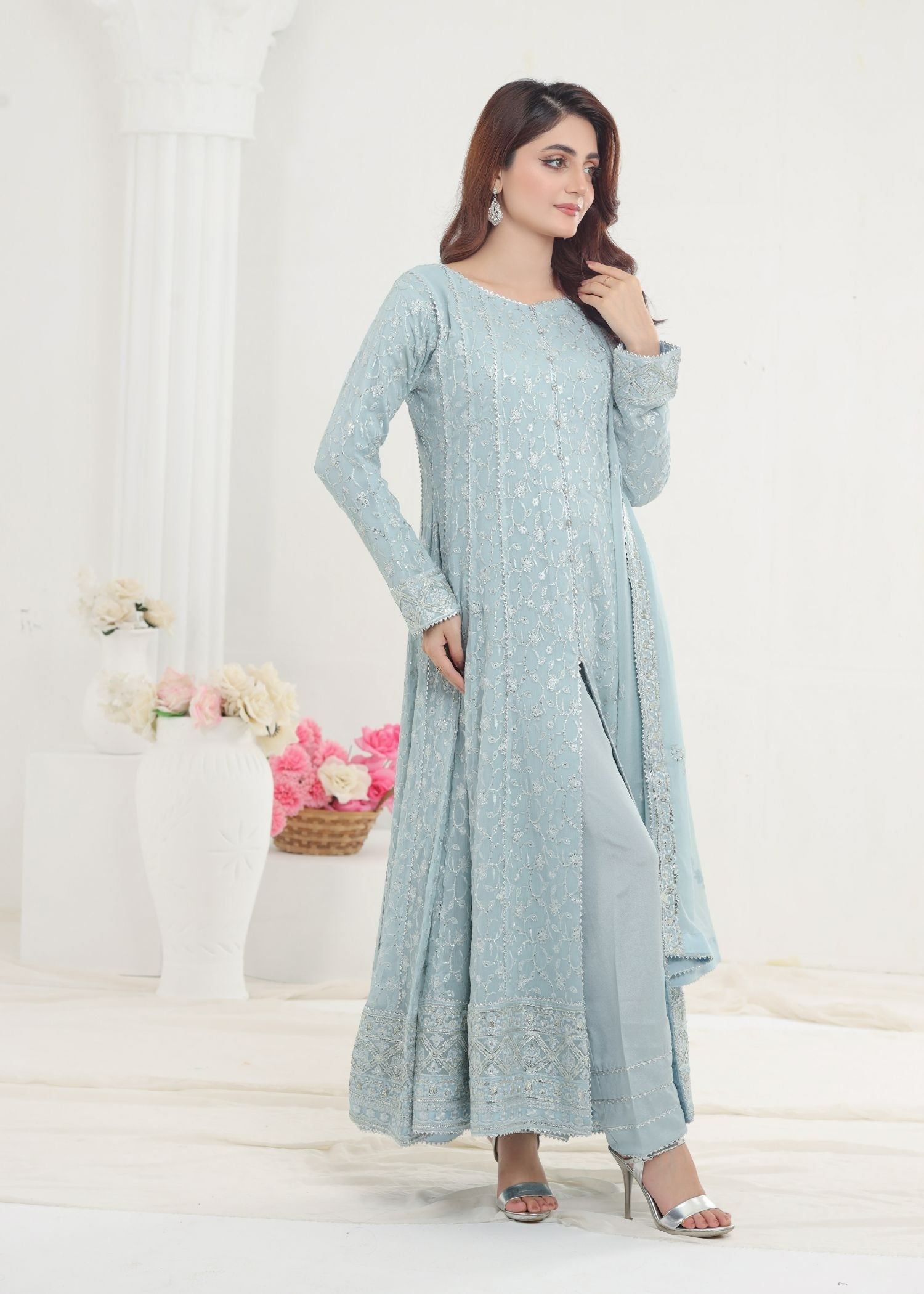 Ayesha Closet Mehnaaz Blue Delight Women 3pcs
