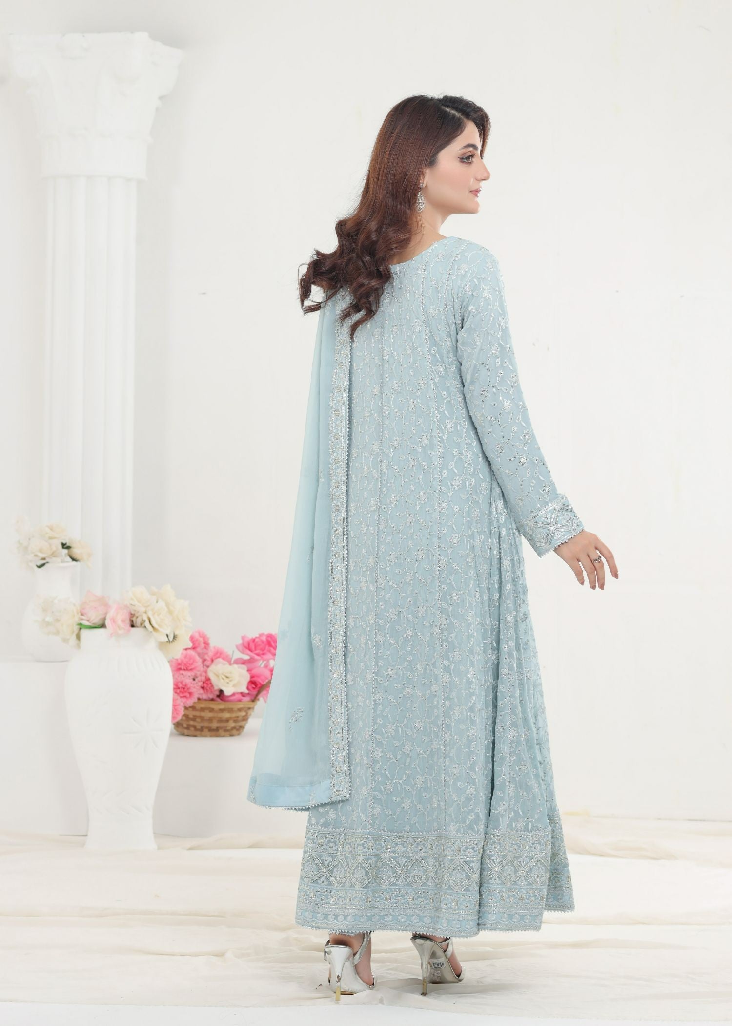 Ayesha Closet Mehnaaz Blue Delight Women 3pcs