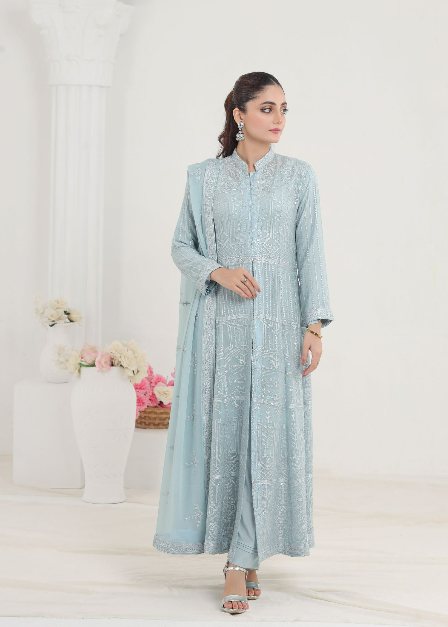 Ayesha Closet Marjan Blue Vibe Women 3pcs