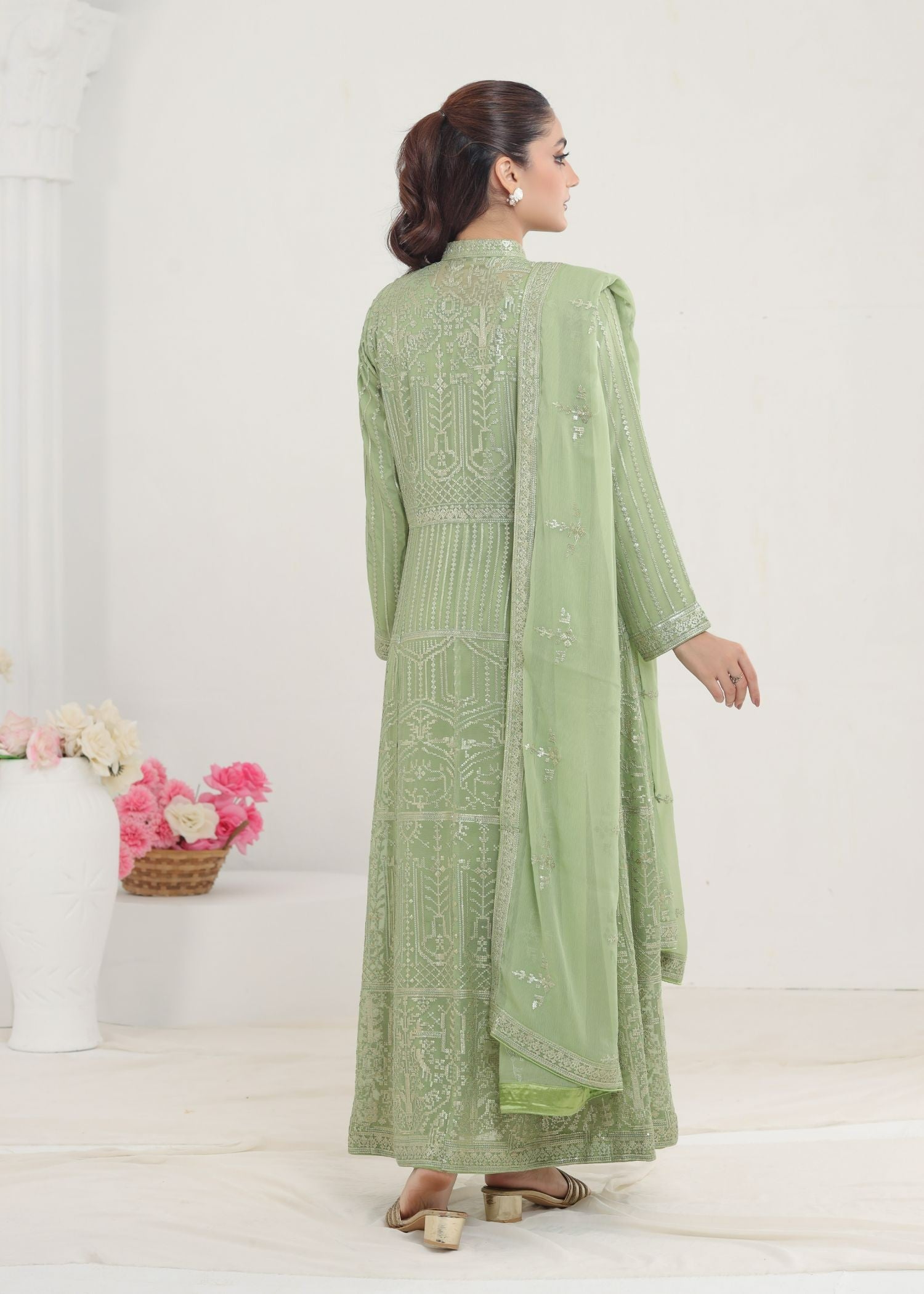 Ayesha Closet Marjan Pistachio Green Women 3pcs