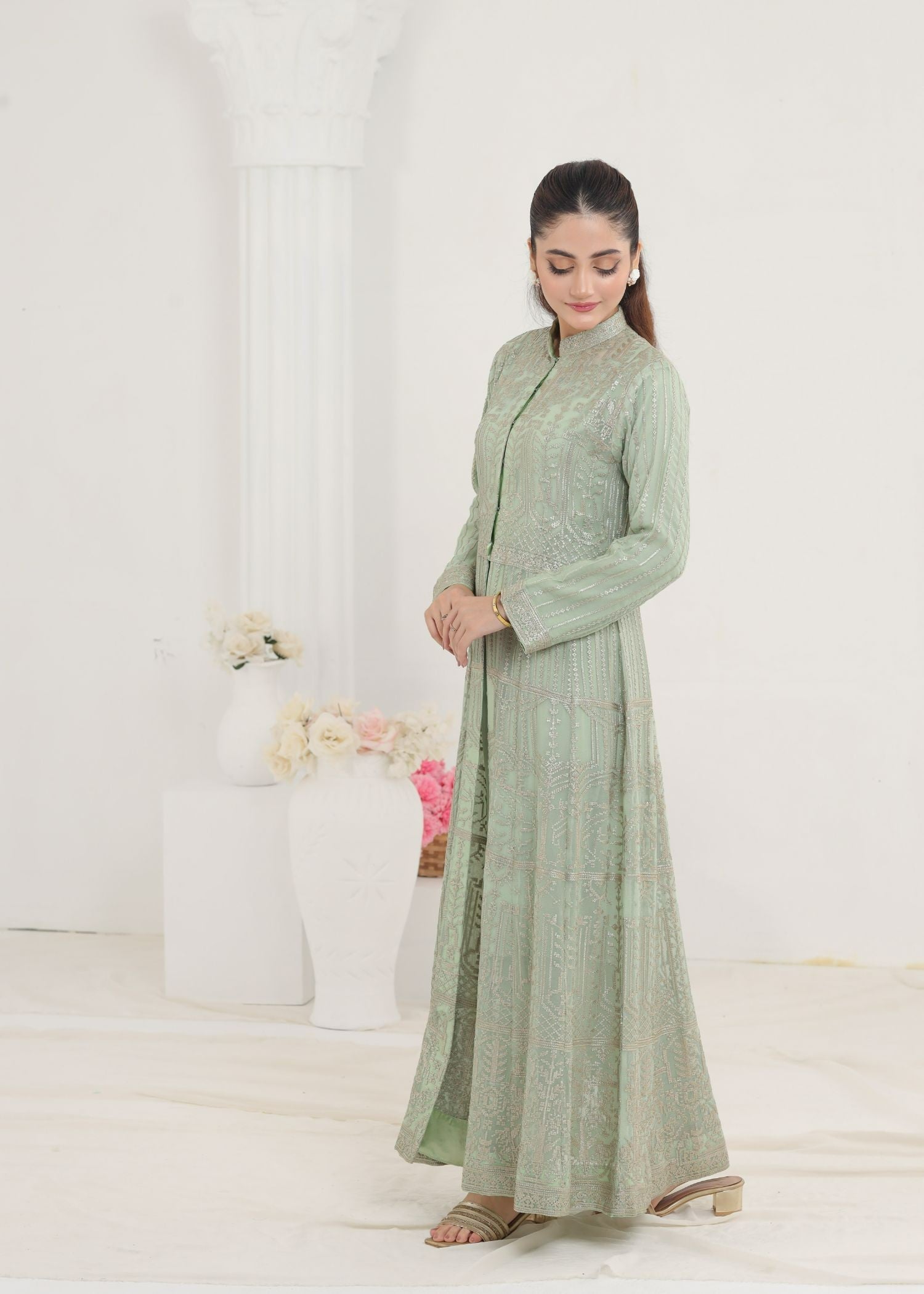 Ayesha Closet Marjan Mint Green Women 3pcs