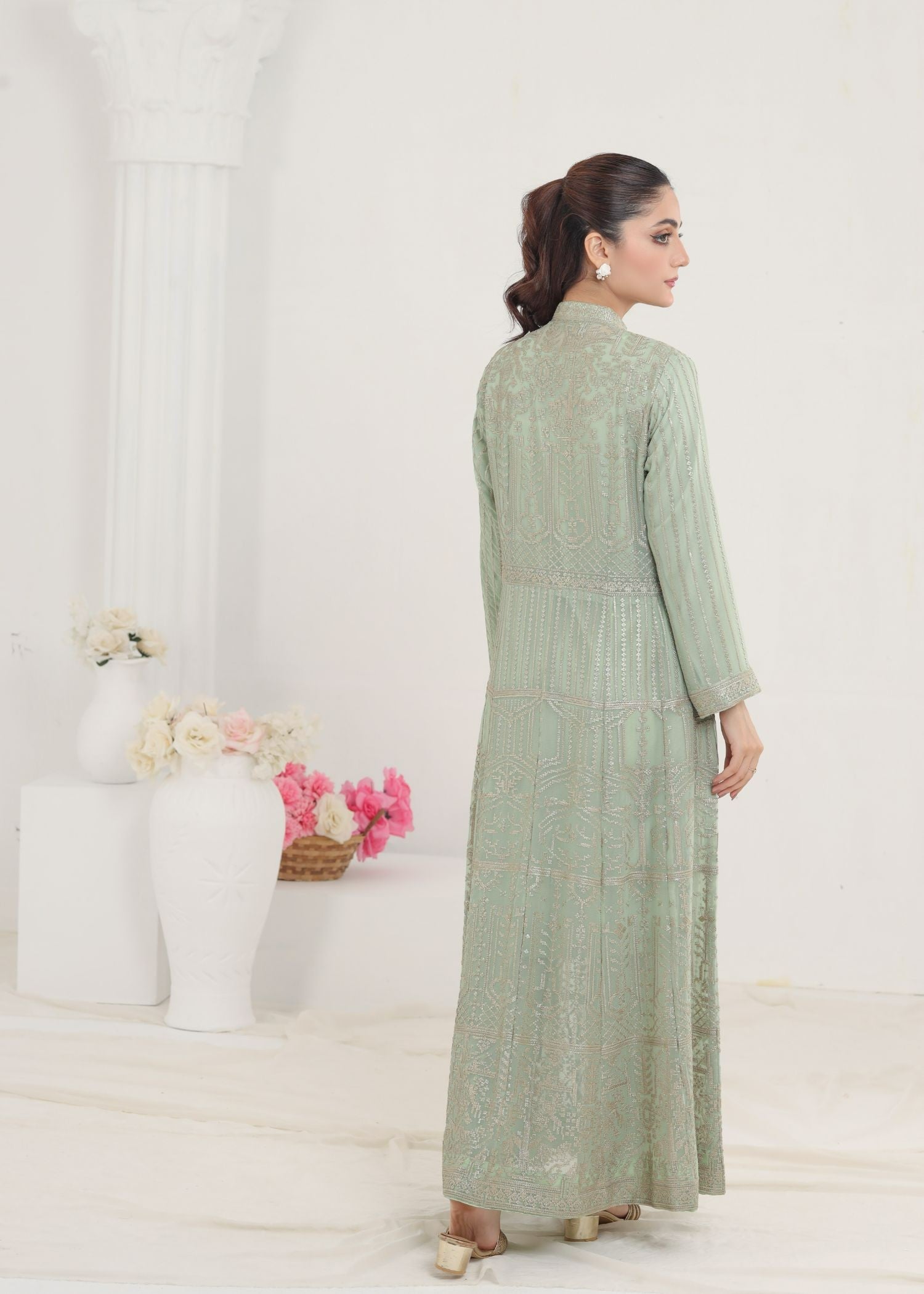Ayesha Closet Marjan Mint Green Women 3pcs