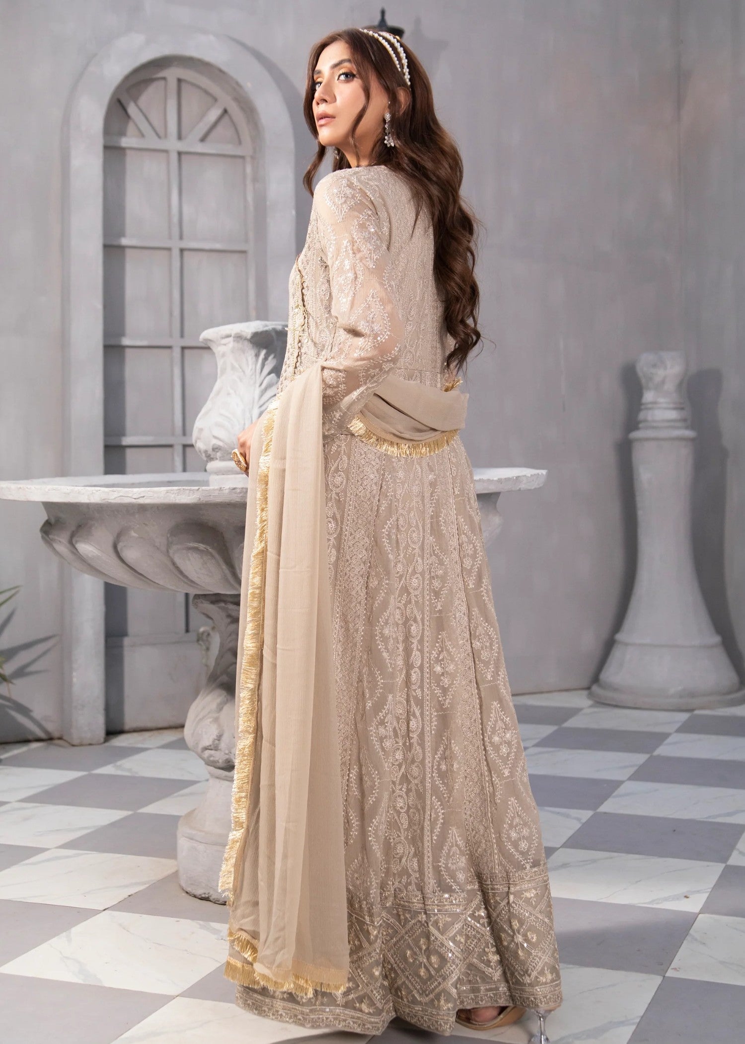 Mona Embroidery Melanie Beige Women 3pcs