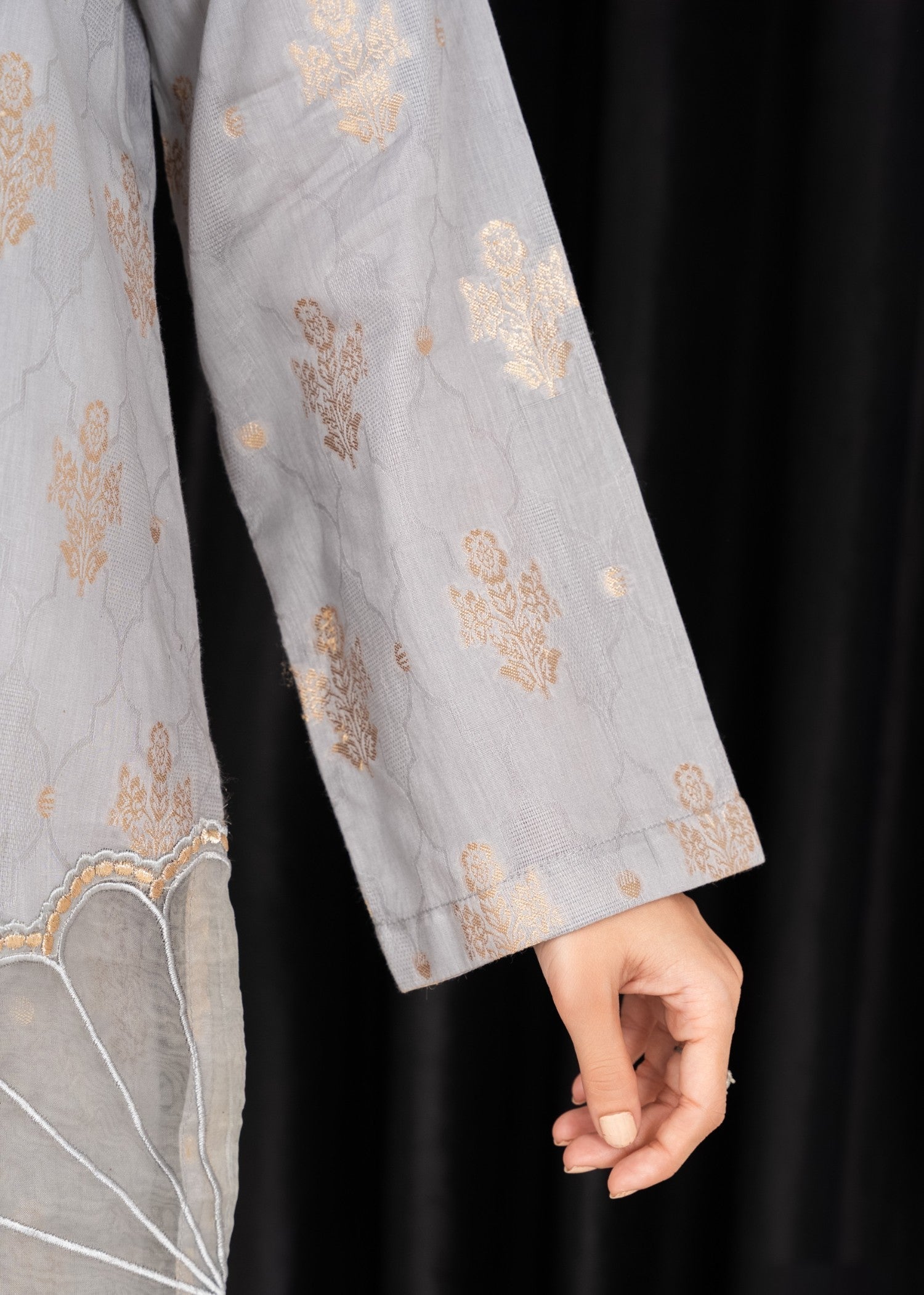 Sahibas By Mirza Gulnaaz Gray Women 2pcs