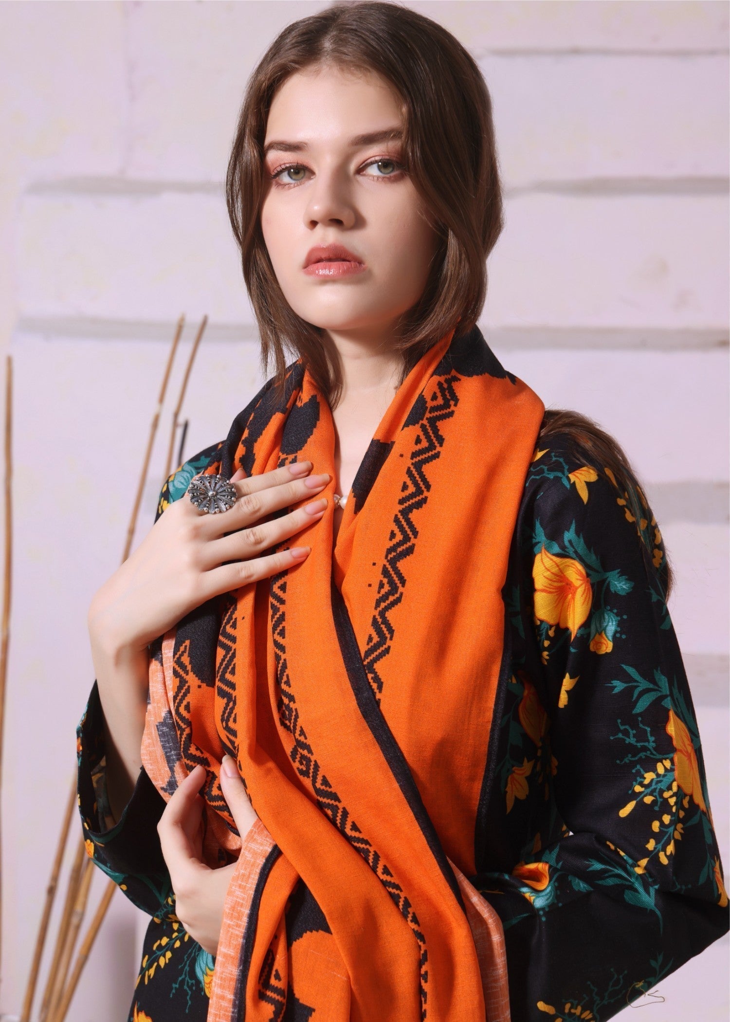 Feathers FIRE FLOWER Women 3pcs