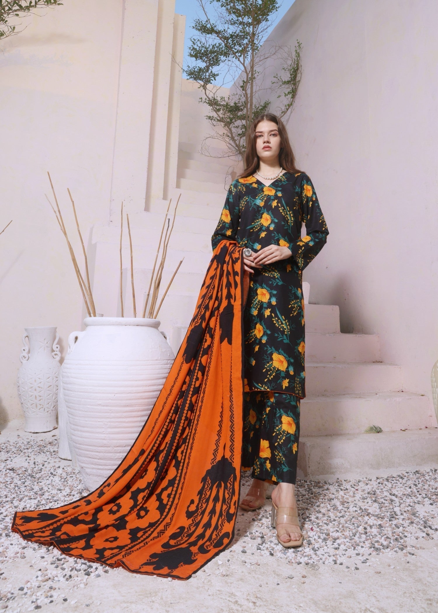 Feathers FIRE FLOWER Women 3pcs