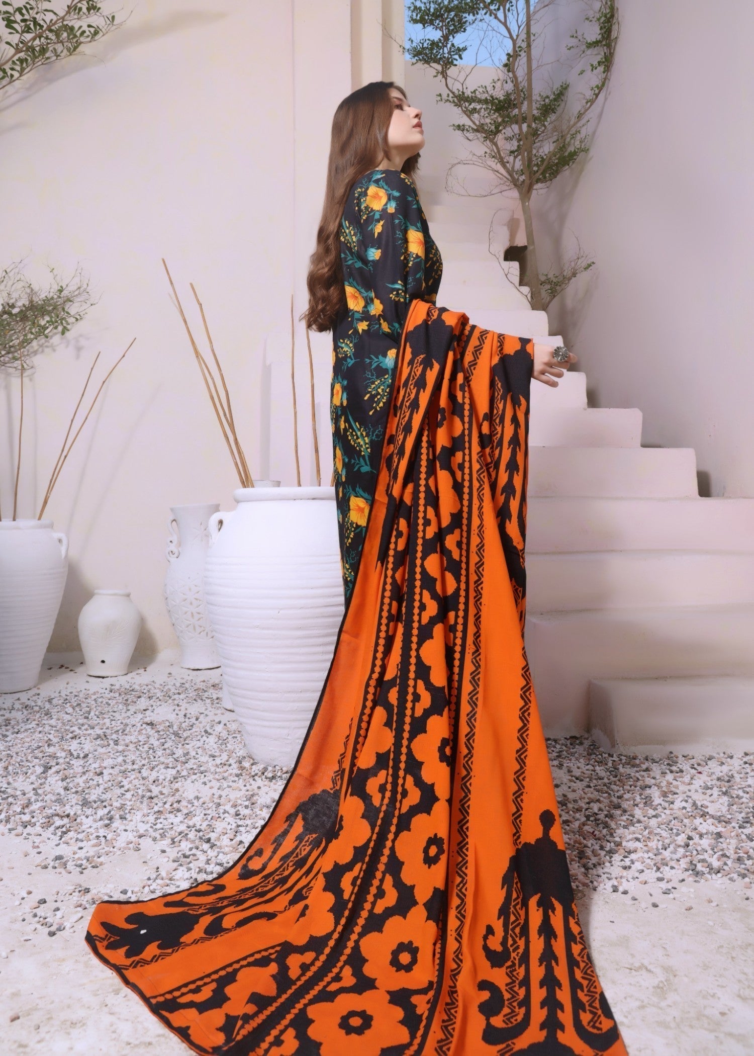 Feathers FIRE FLOWER Women 3pcs