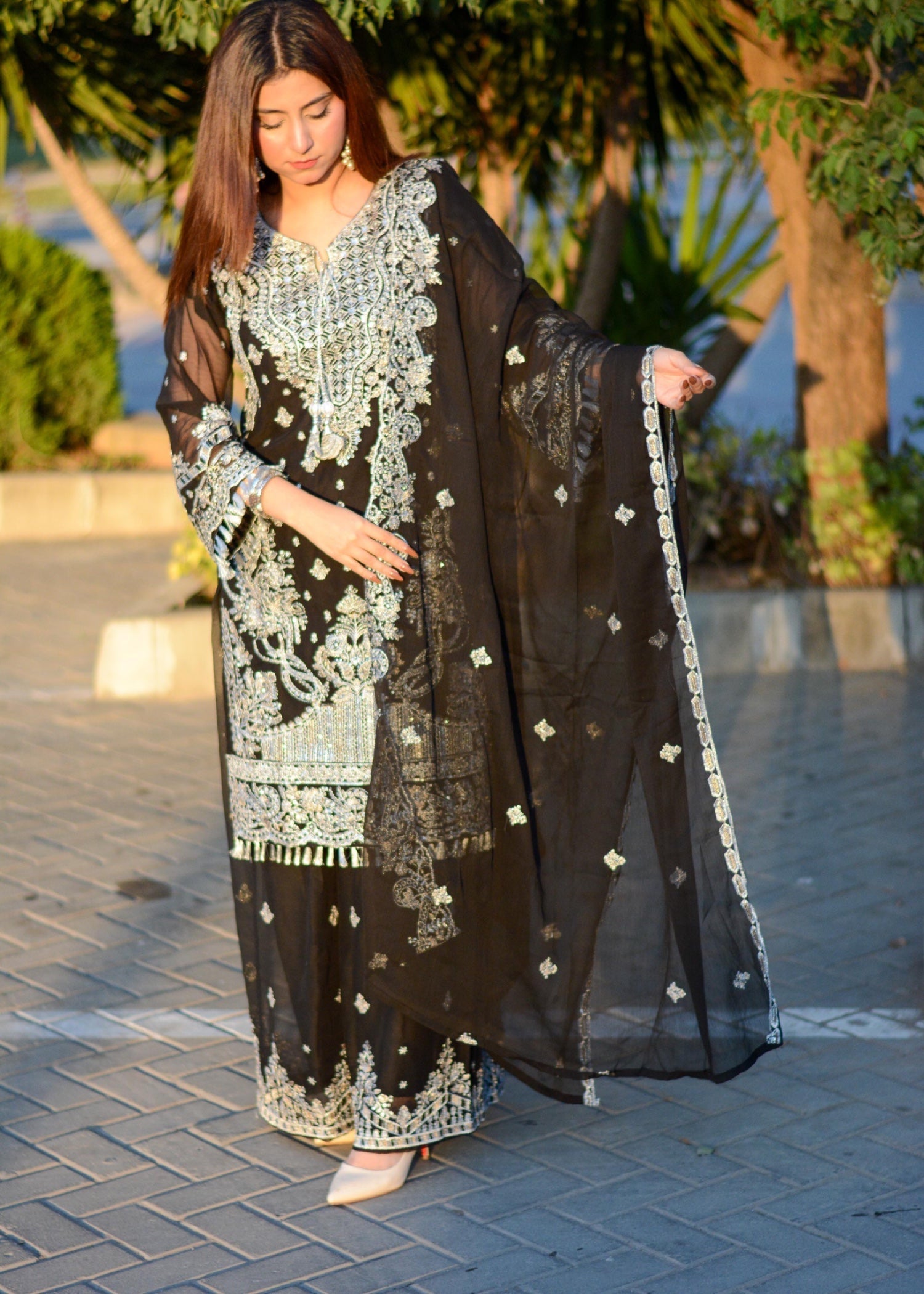 Inaaya Fashion Maahiya Black Women 3pcs