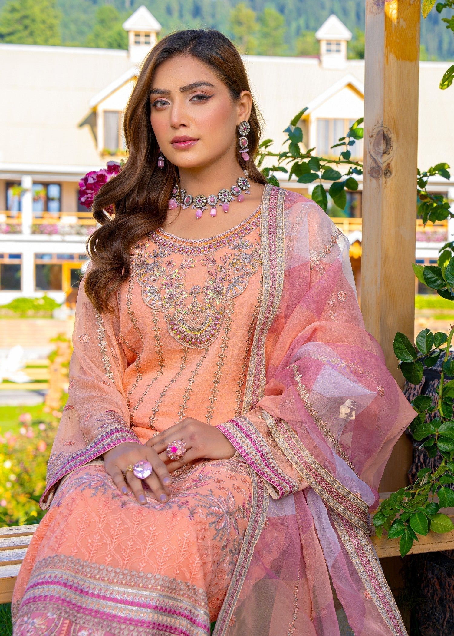 Mah-e-Rooh GJ 1024 BLOON Women 3pcs