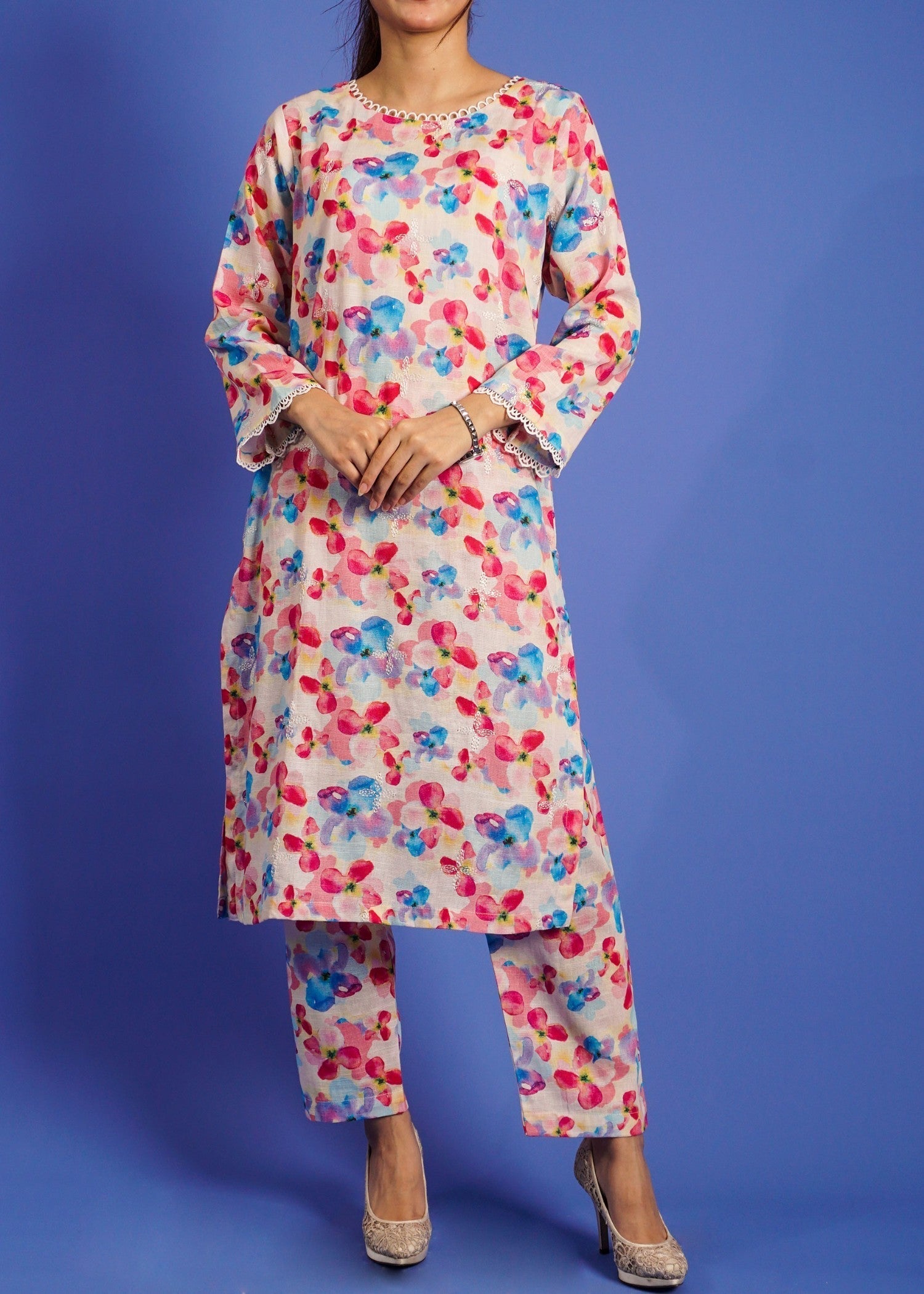 Pret Diaries White Printed Women 2pcs