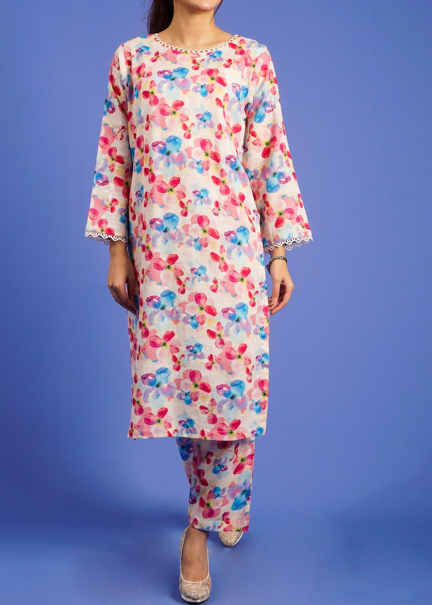 Pret Diaries White Printed Women 2pcs