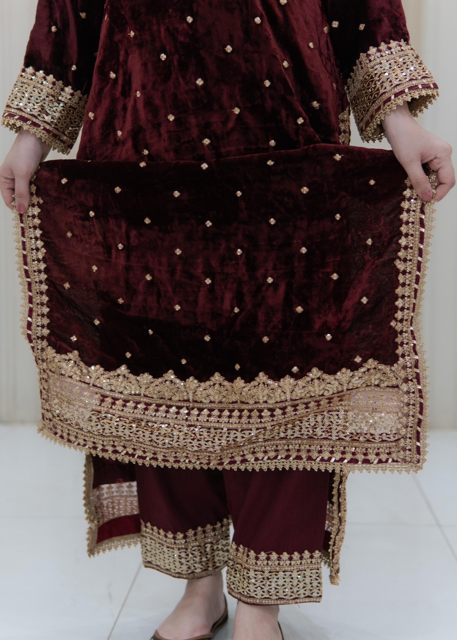 Rangoon Clothing Zarmina Velvetine Women 3pcs