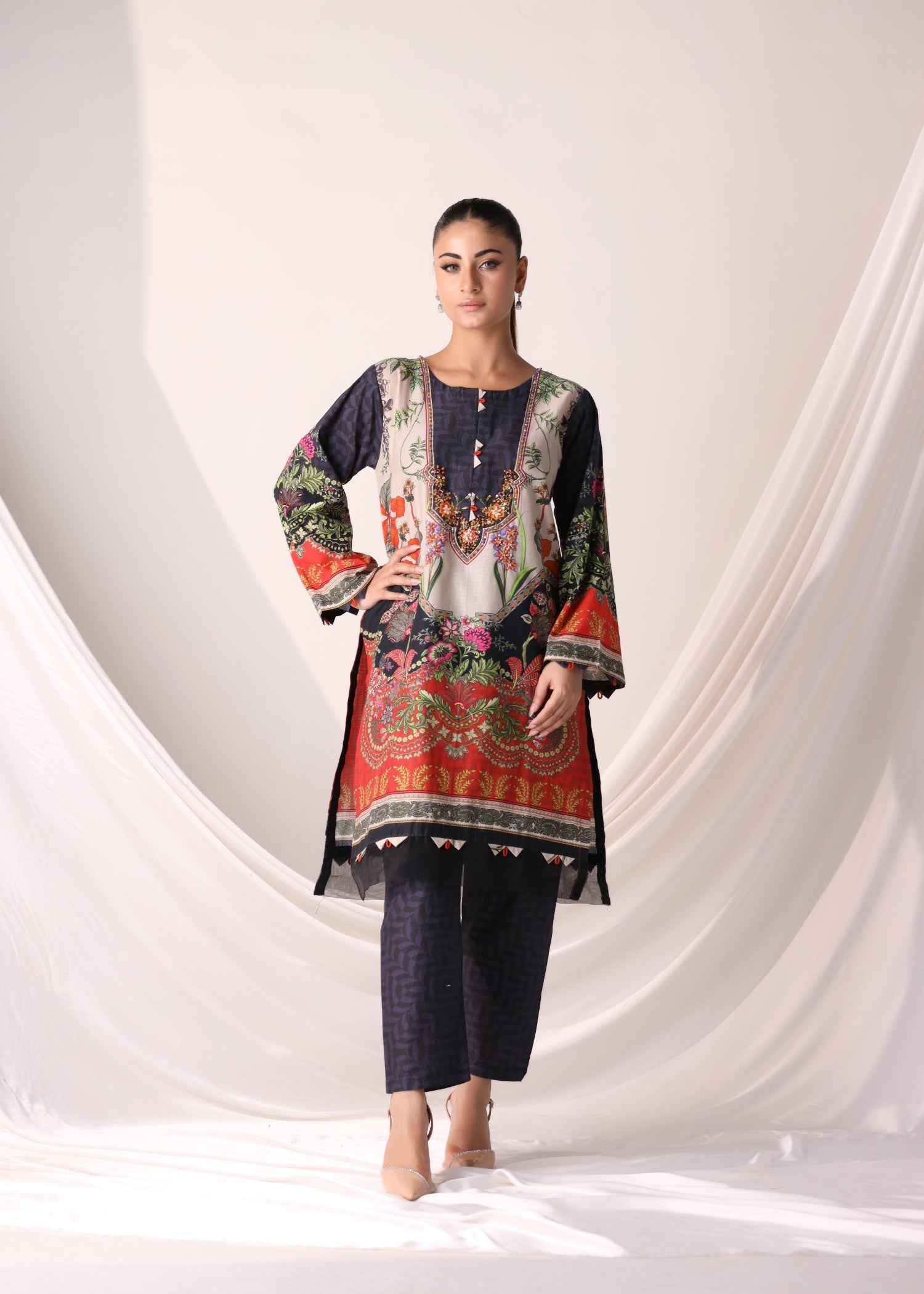 B.K Clothings Charcole 2pice Women 2pcs