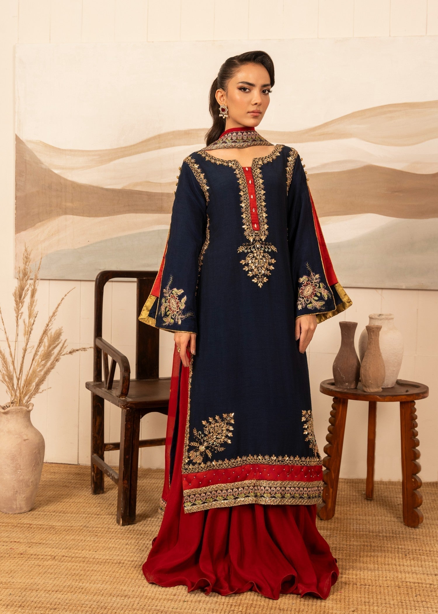 Sara Jahan Neelam Women 3pcs