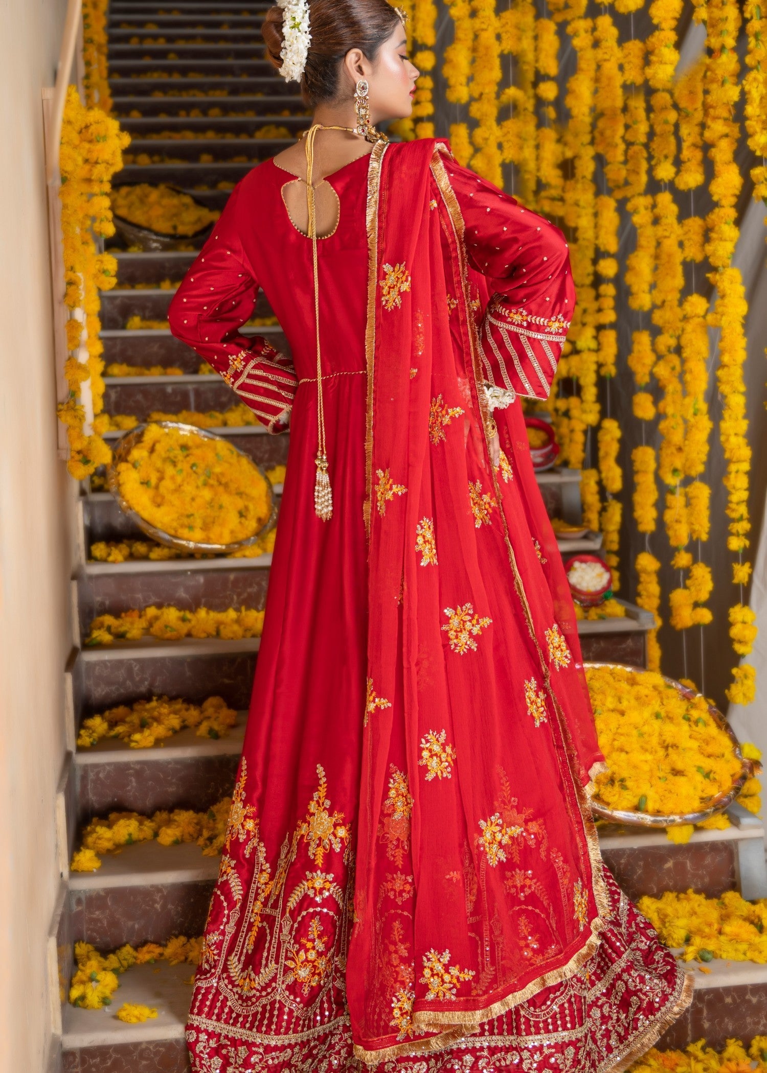 Meeraki Ruby Red Women 3pcs