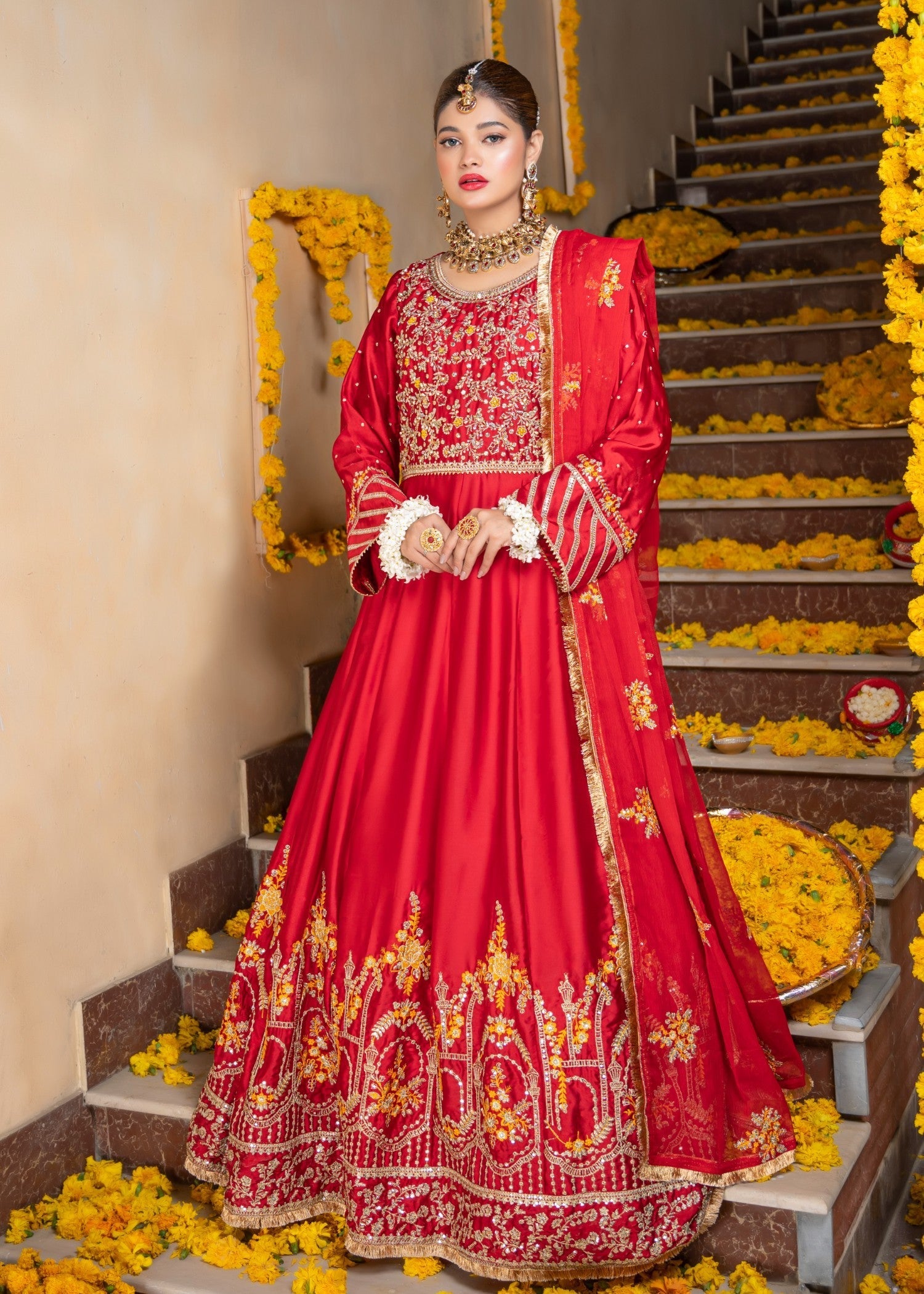 Meeraki Ruby Red Women 3pcs