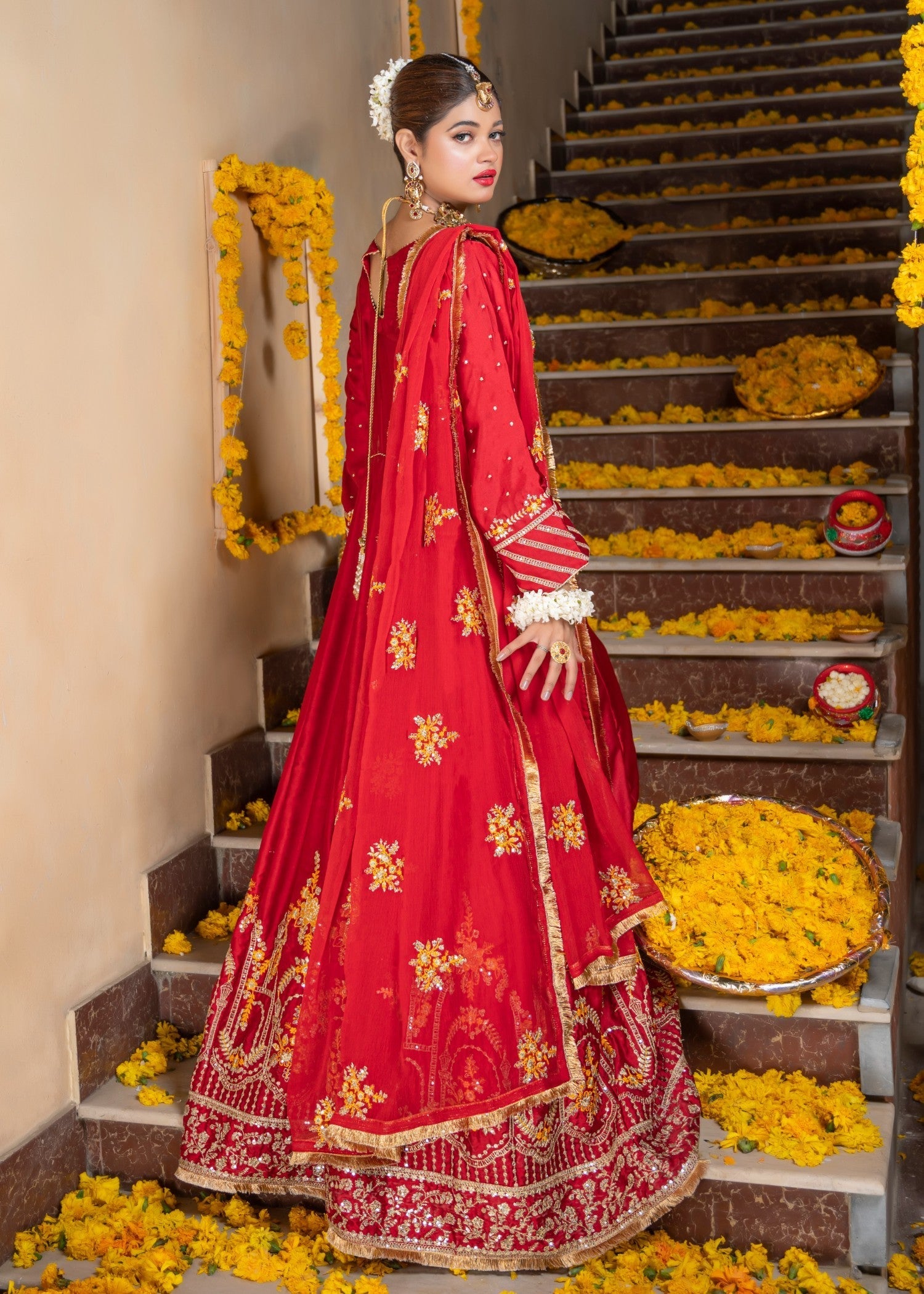 Meeraki Ruby Red Women 3pcs