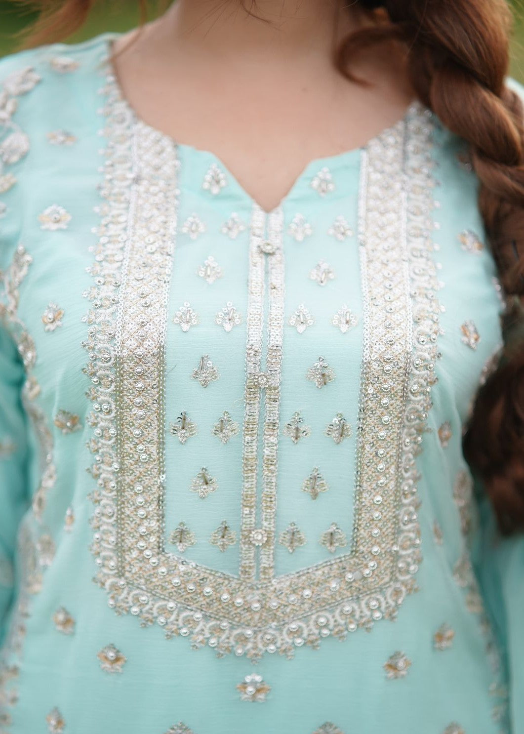 Inaaya Fashion MARJAAN ICE BLUE Women 3pcs